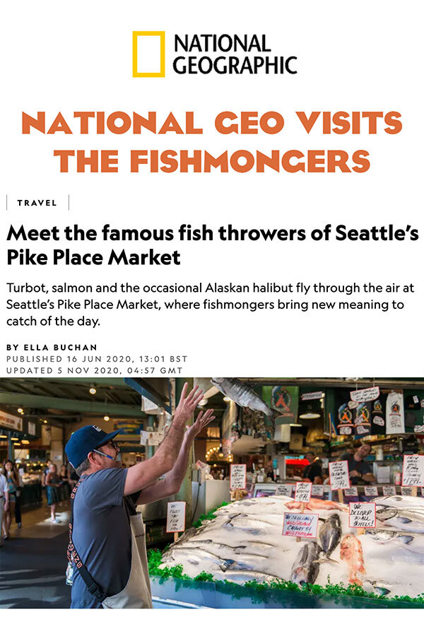 National Geographic Visits Pike Place Fish Market