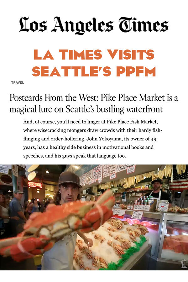 LA Times Visits Pike Place Fish Market