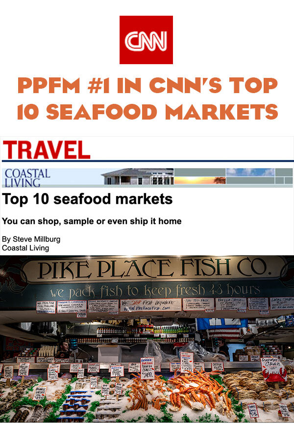 Pike Place Fish Market Rated #1 Fish Market by CNN