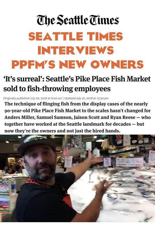 Seattle Times Interviews Pike Place Fish Market's New Owners