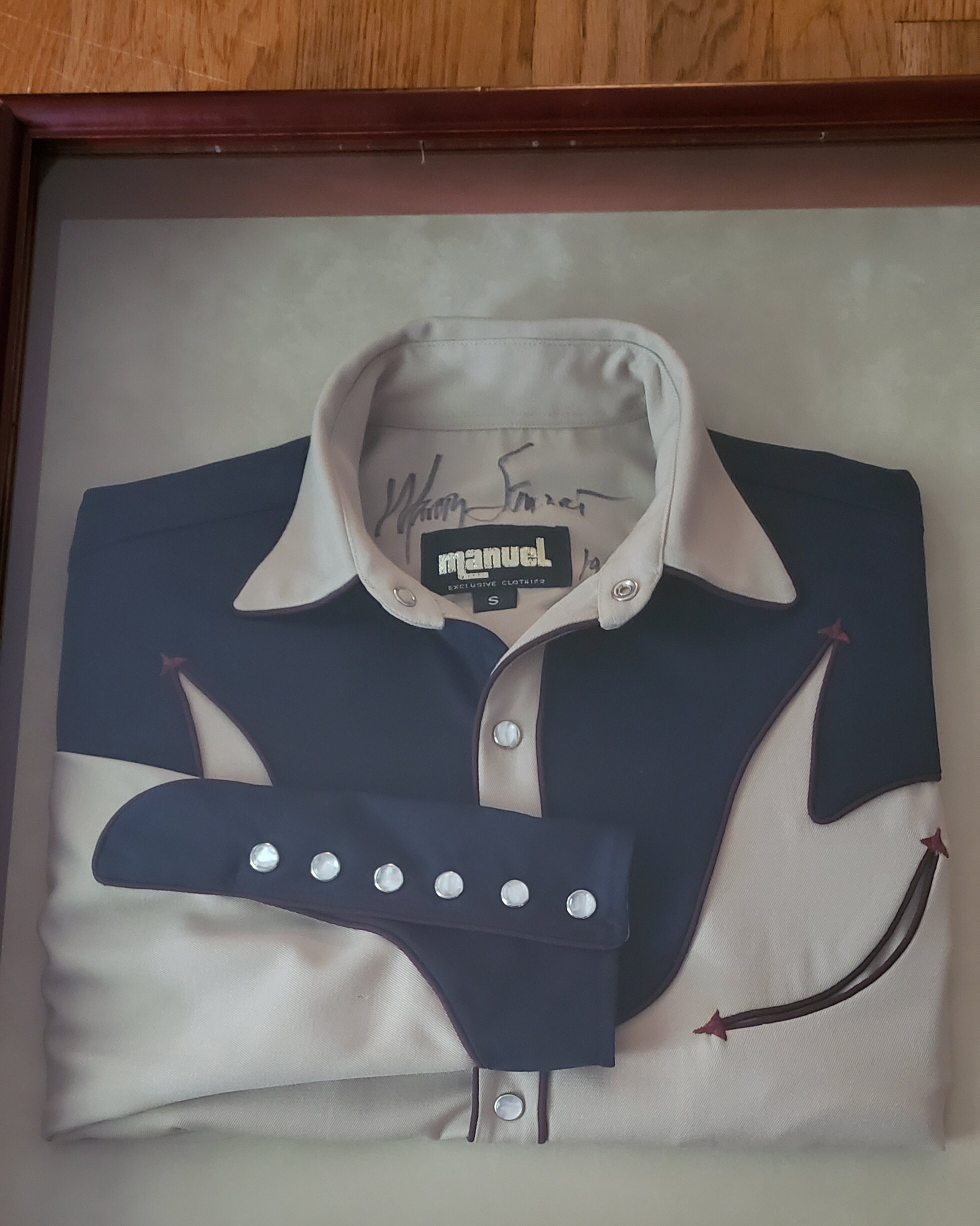 SOLD - Marty Stuart Autographed Manuel Shirt