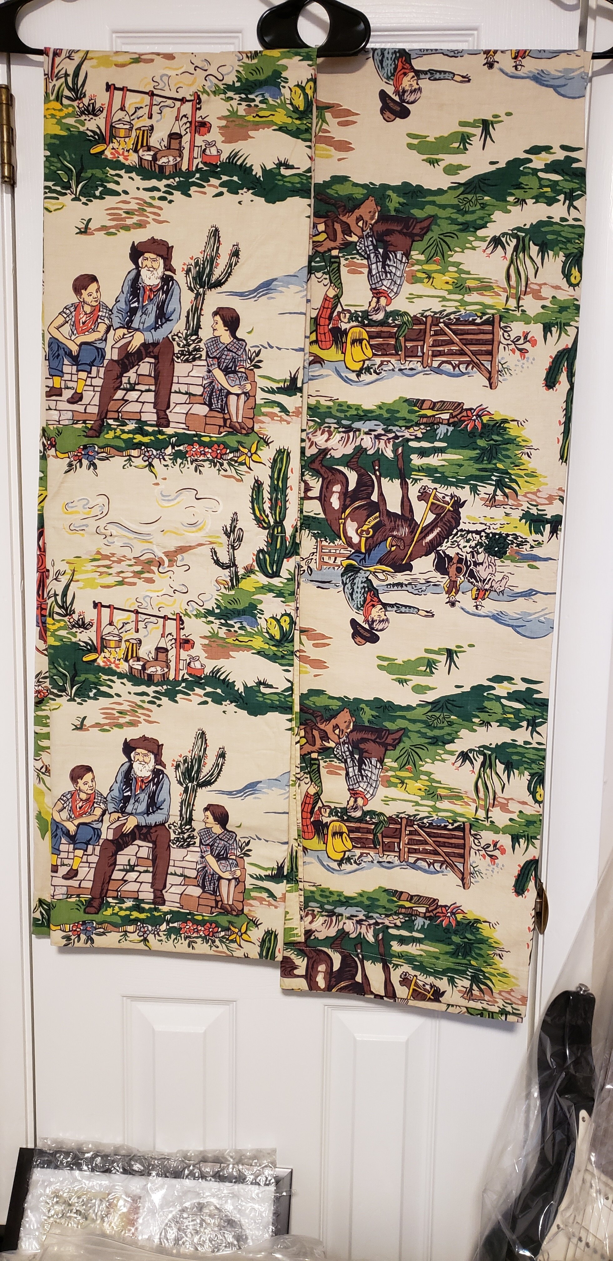 SOLD - Hank Williams Bedroom Curtains