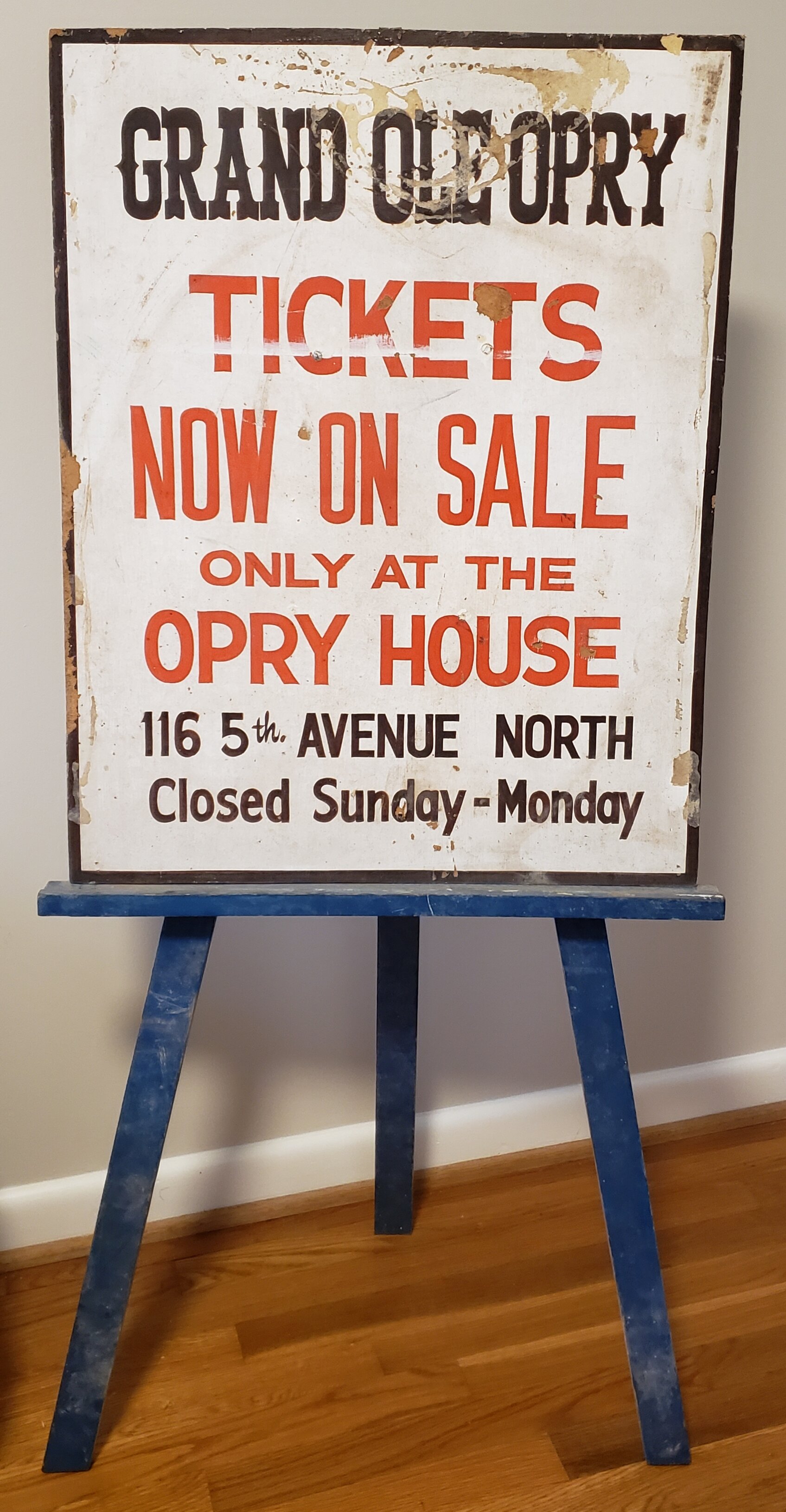 SOLD- Grand Ole Opry Sidewalk Sign