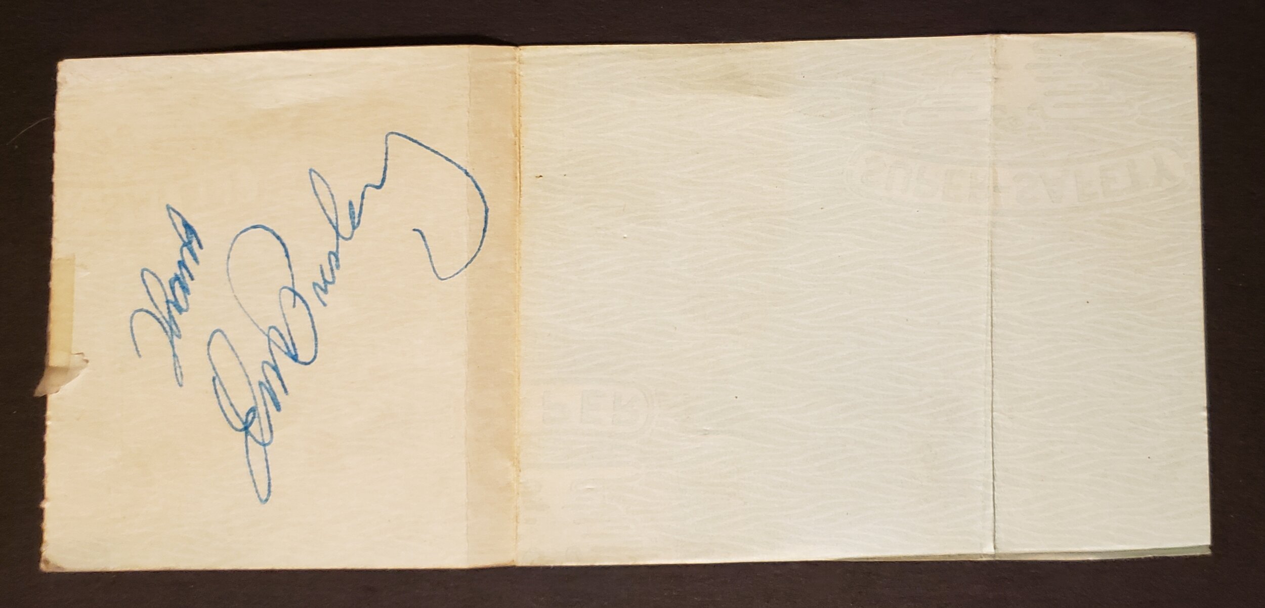 NFS - EP Autographed Check