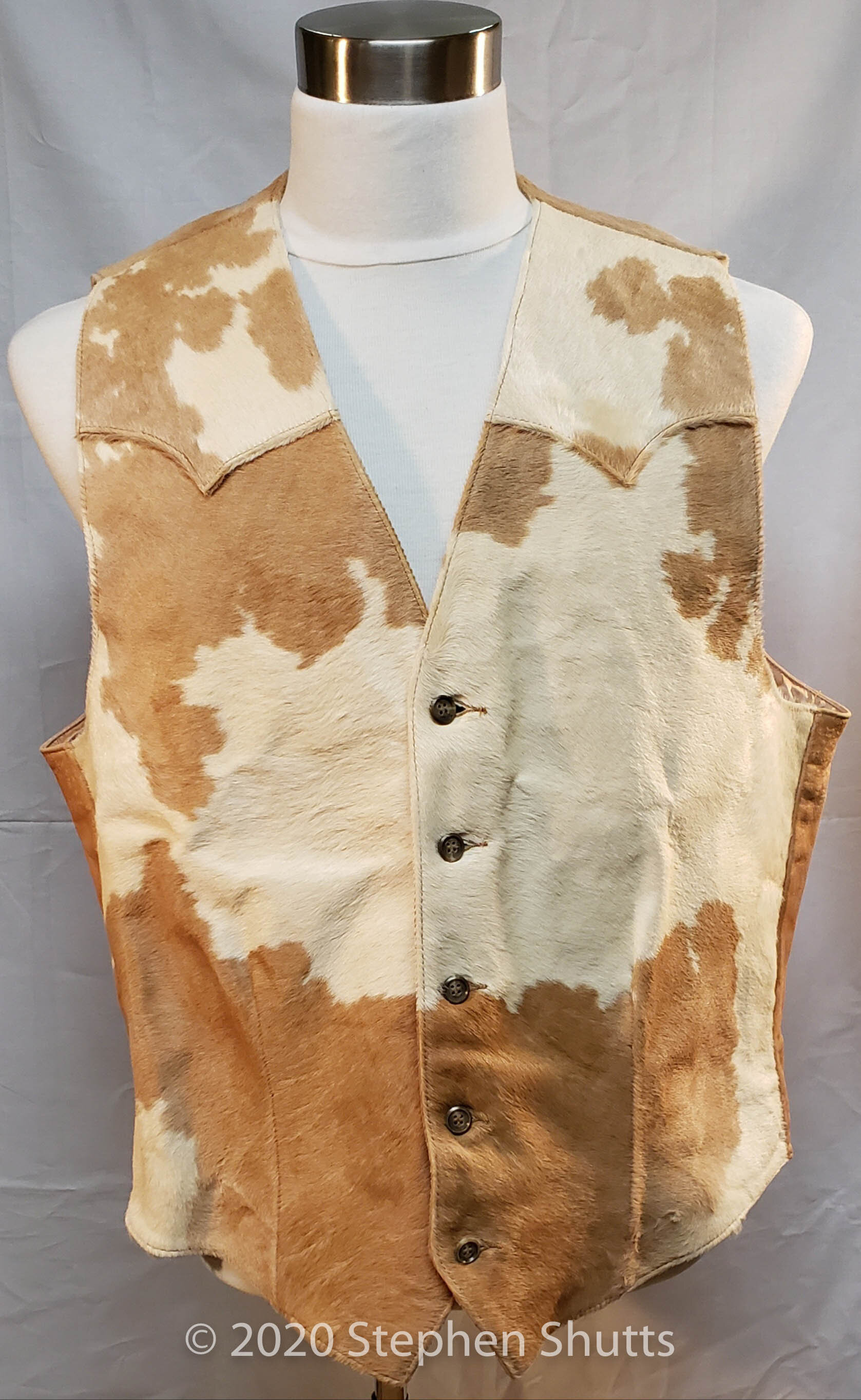 SOLD - Personal Cowhide Vest