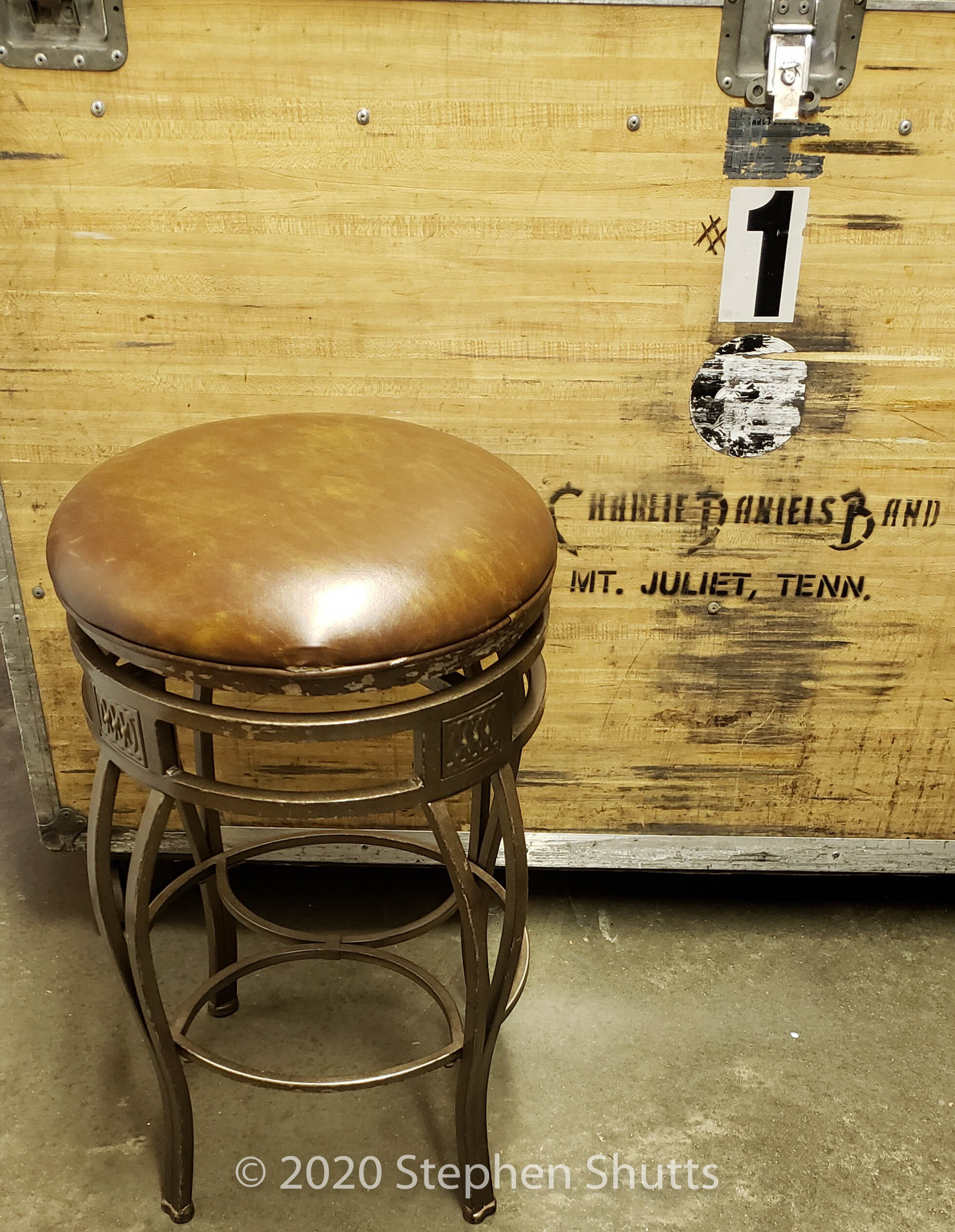 SOLD - Stage Used Guitar Stool