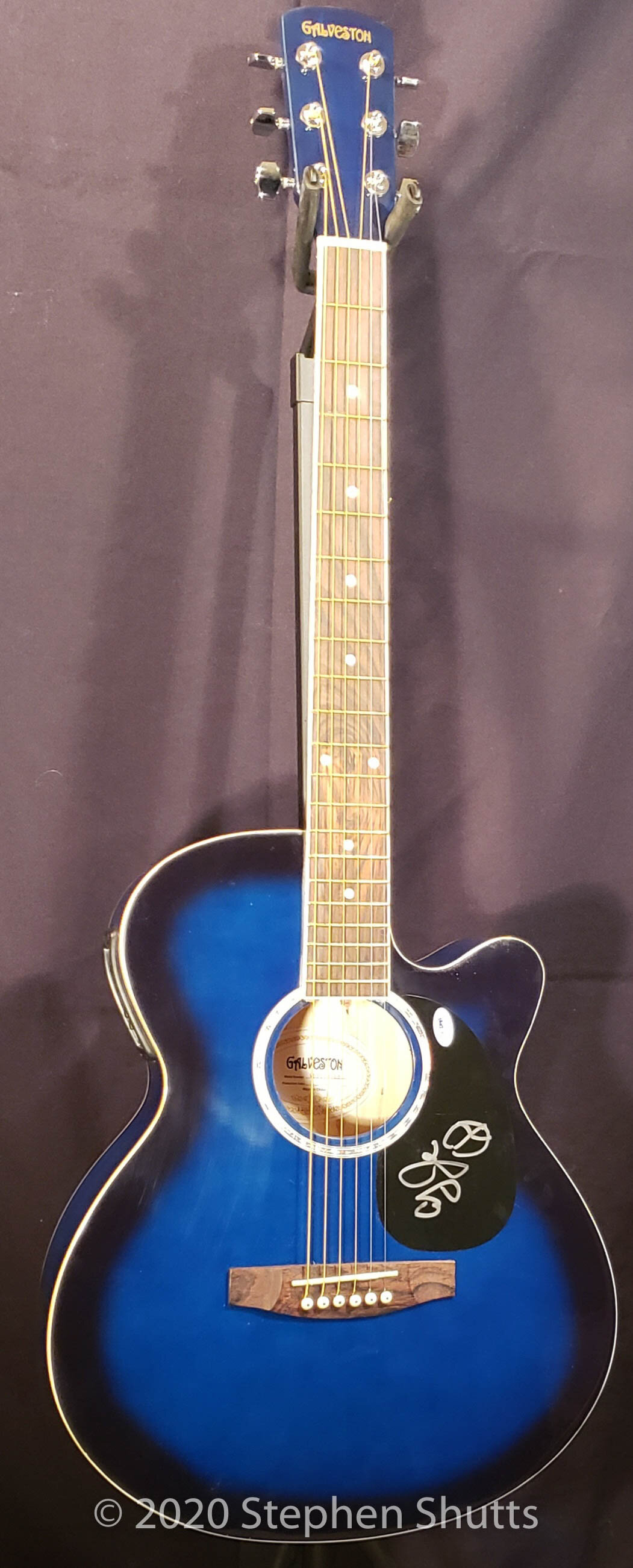 SOLD - Galveston acoustic signed by Country Joe McDonald