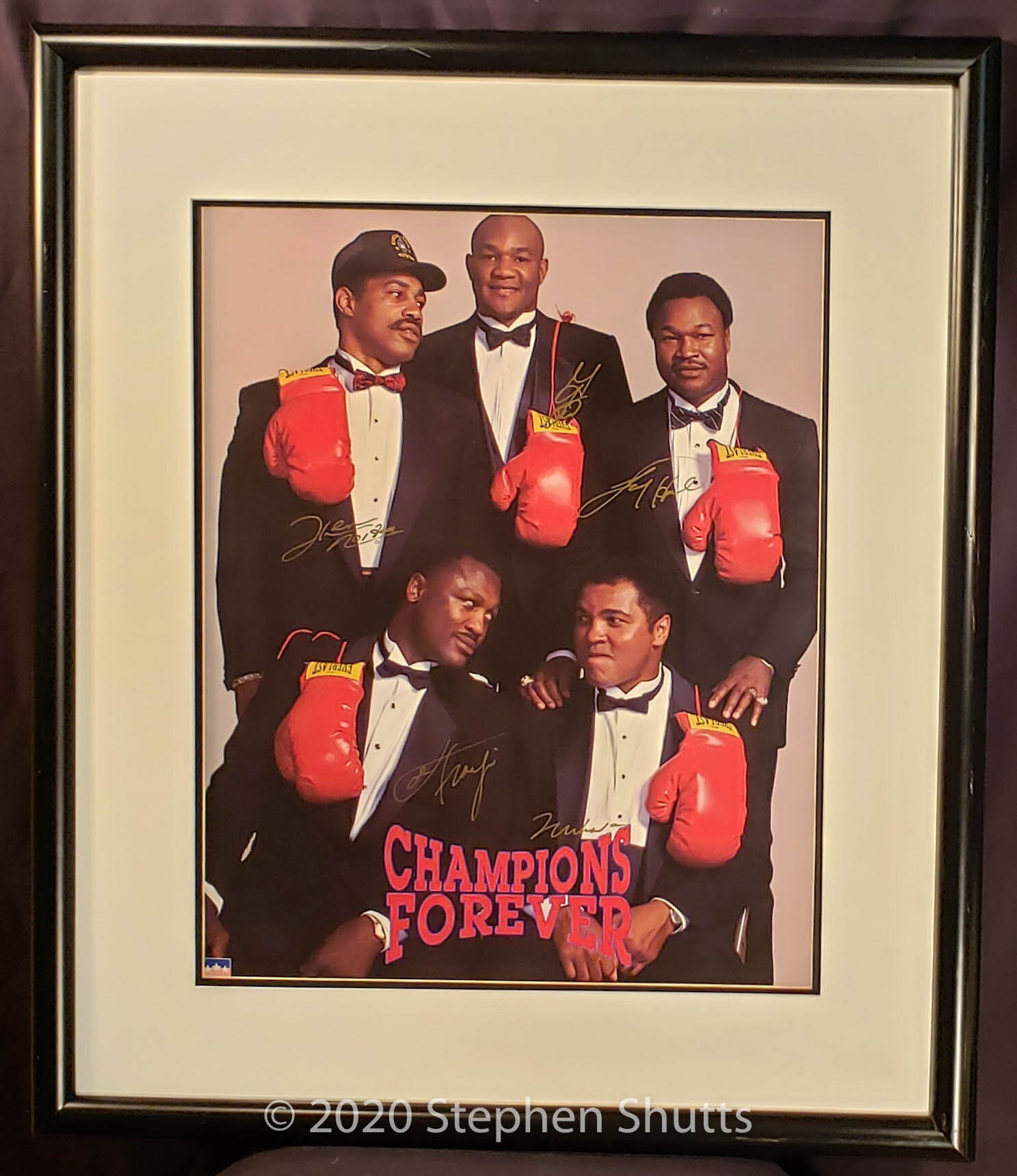 SOLD - Framed Legends of Boxing Print