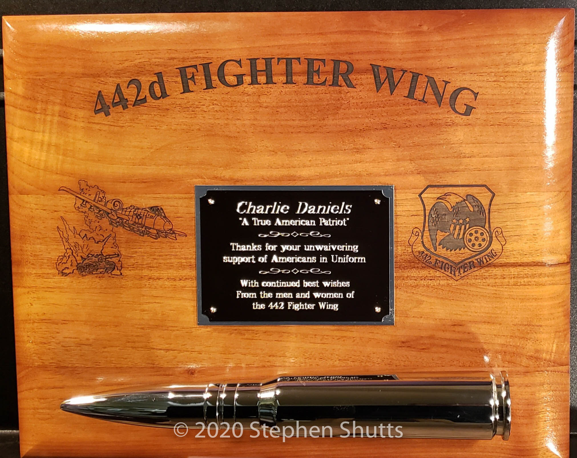 SOLD - Military Bullet Presentation Piece