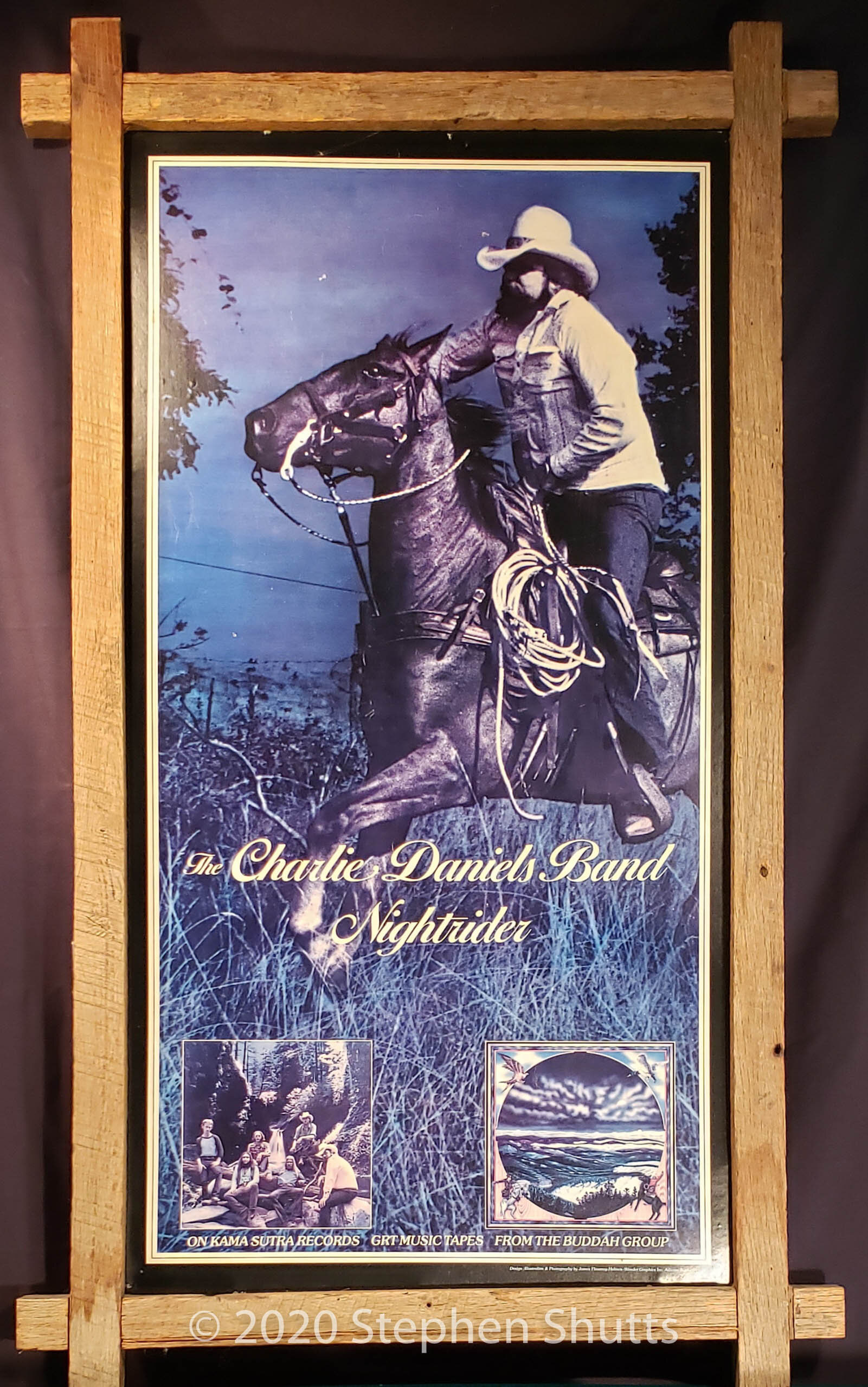 SOLD - Promotional Poster in Rustic Framing