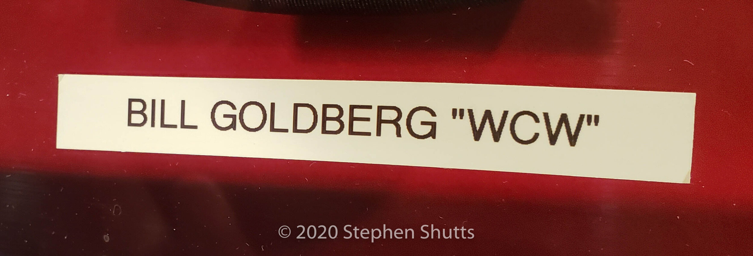 Sold - Bill Goldberg Autographed Items