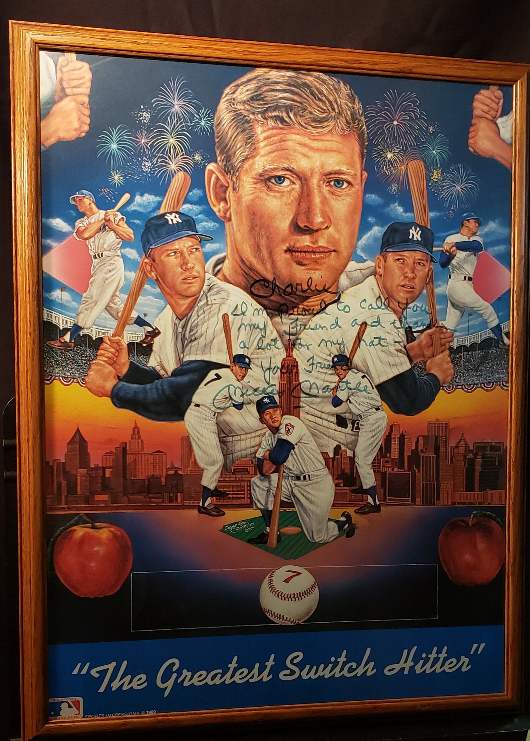 SOLD - Mickey Mantle Autographed Photo