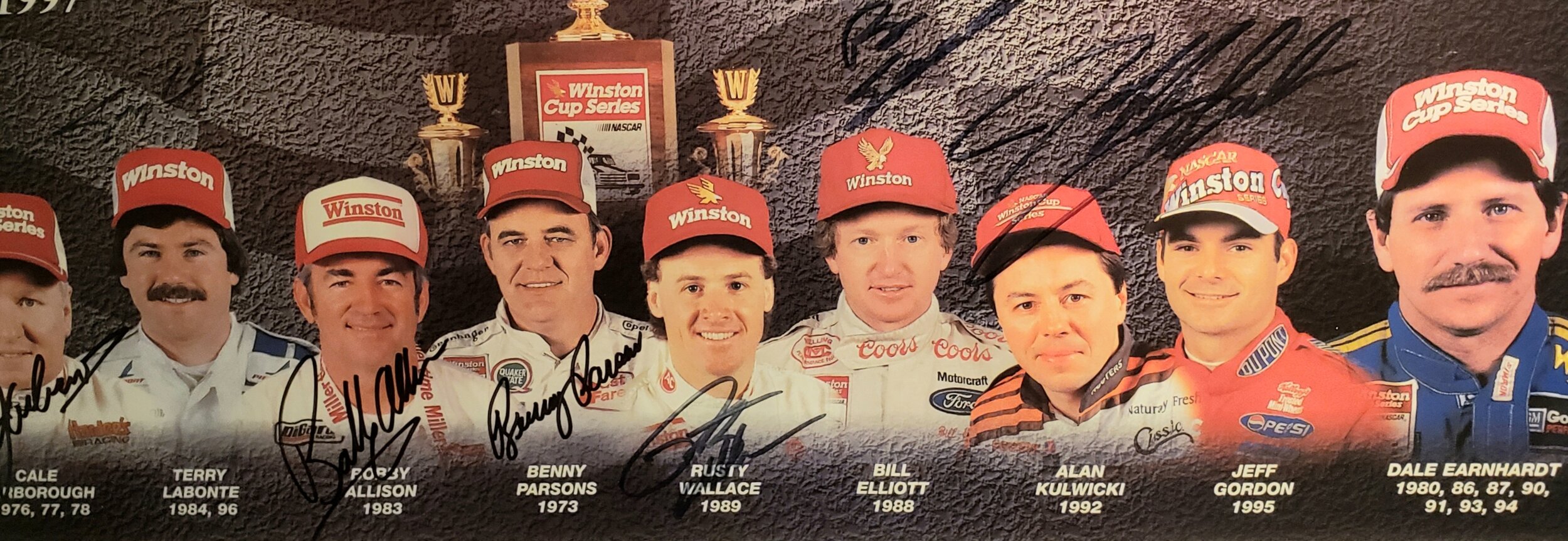 SOLD - Winston Cup Autographed Photo