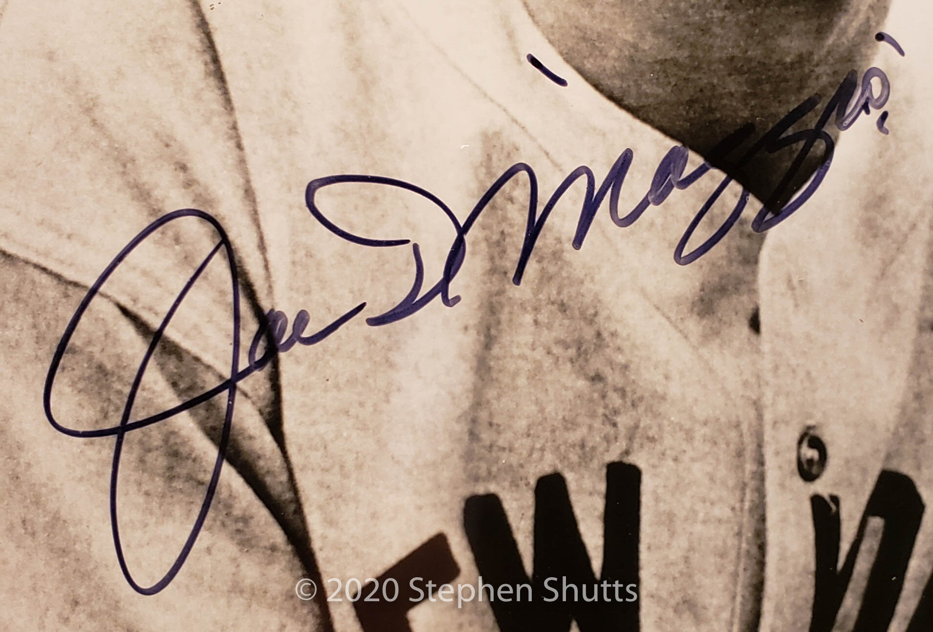 SOLD - Joe Dimaggio Autographed Photo