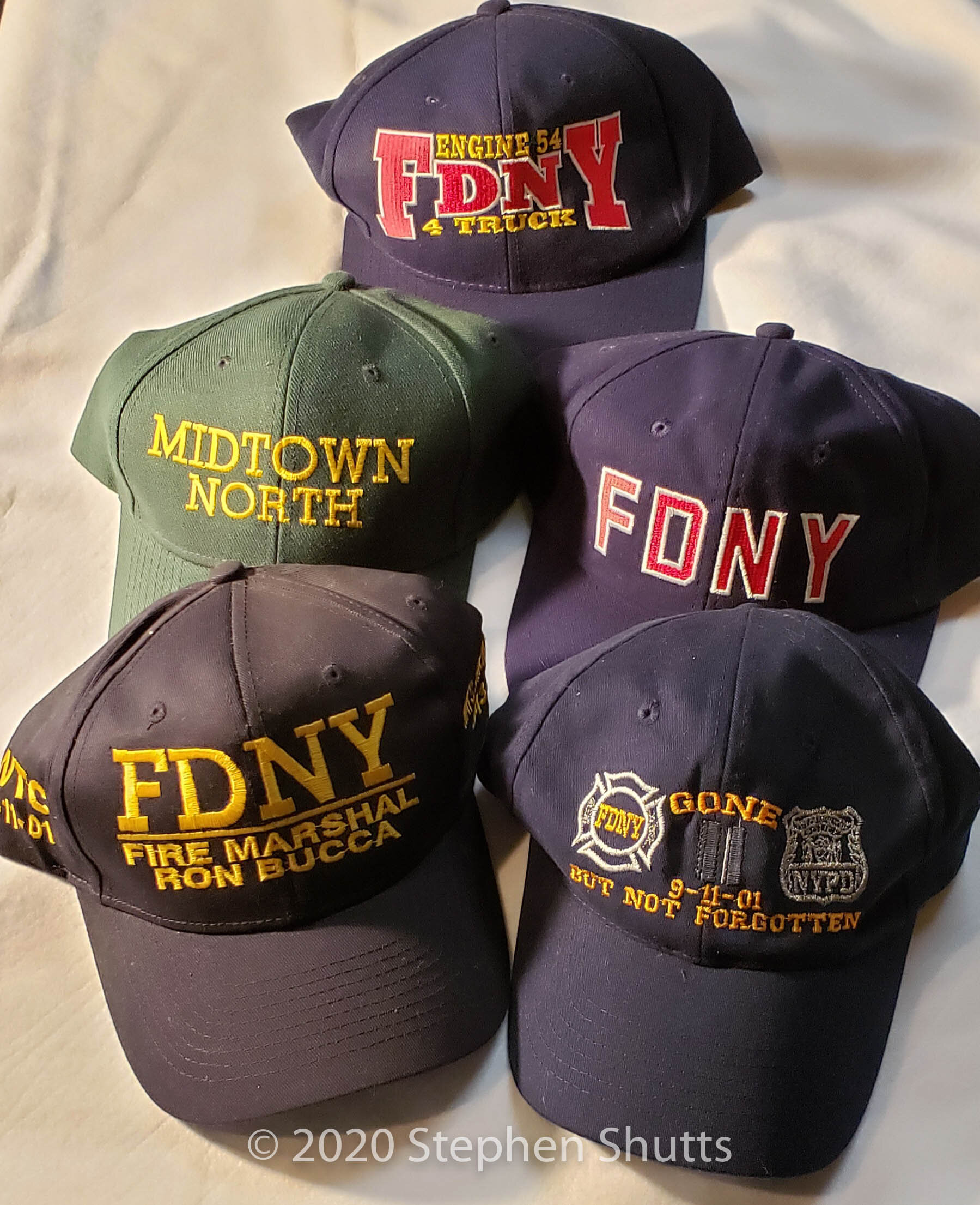 SOLD - Gifted 9/11 Ball Caps