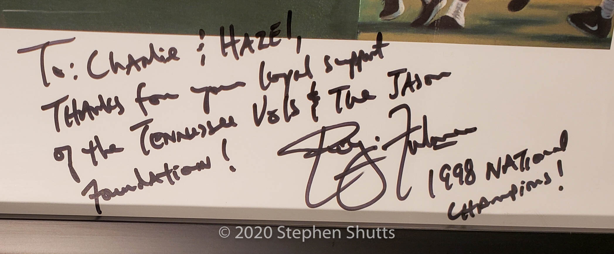 SOLD - Tennessee Vols Signed Print