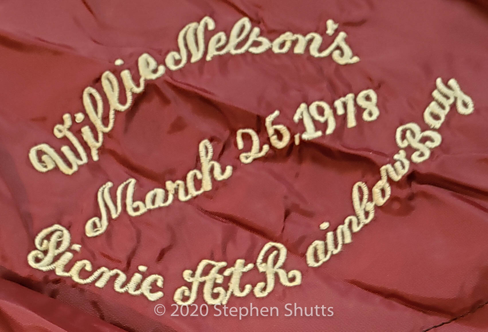 SOLD - Willie Nelson 1978 Picnic Shorts