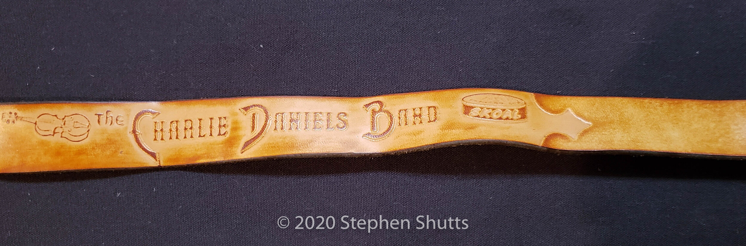 SOLD - Skoal Leather Hat Band 