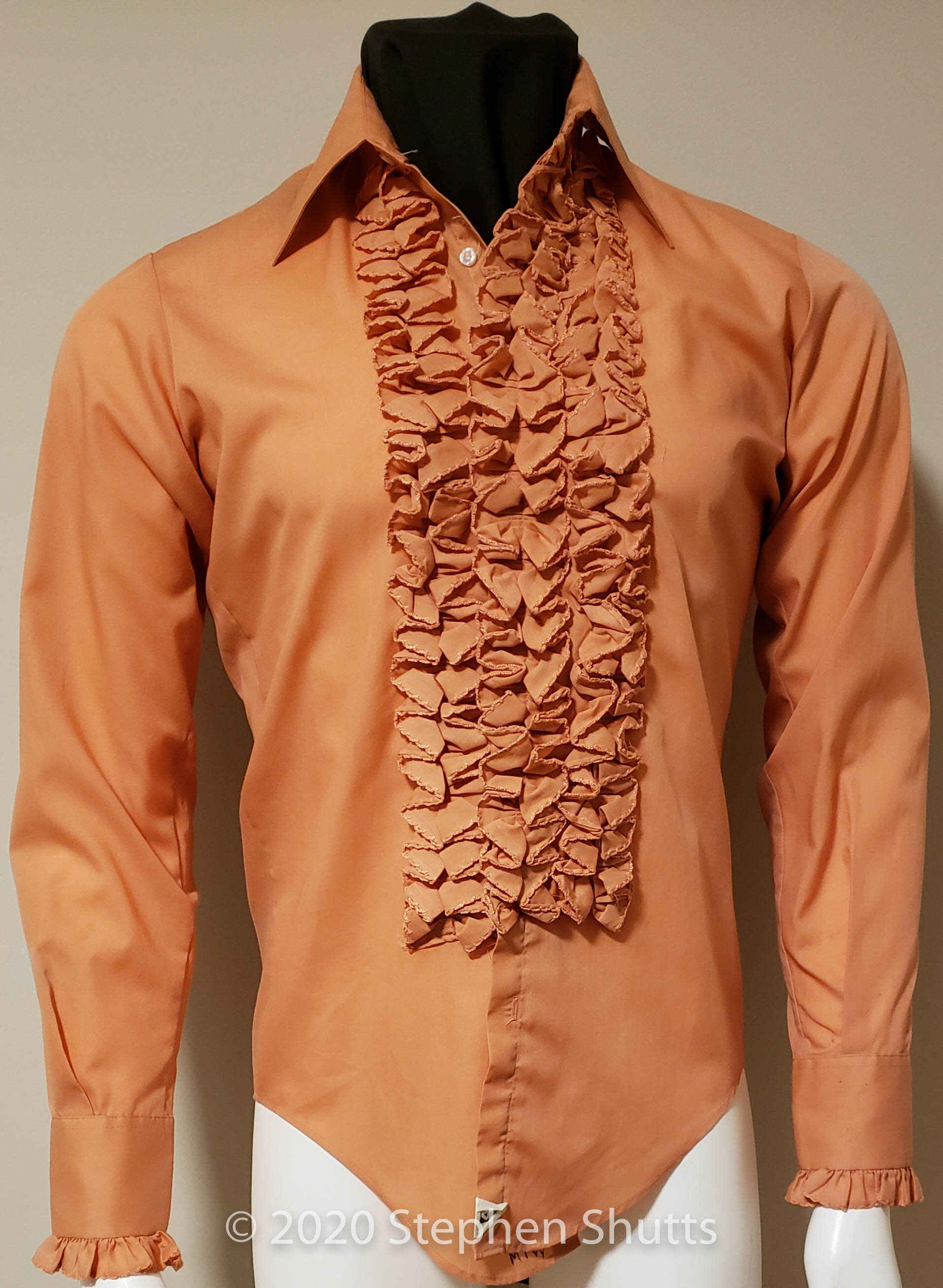 SOLD - Ruffled Tuxedo Shirt