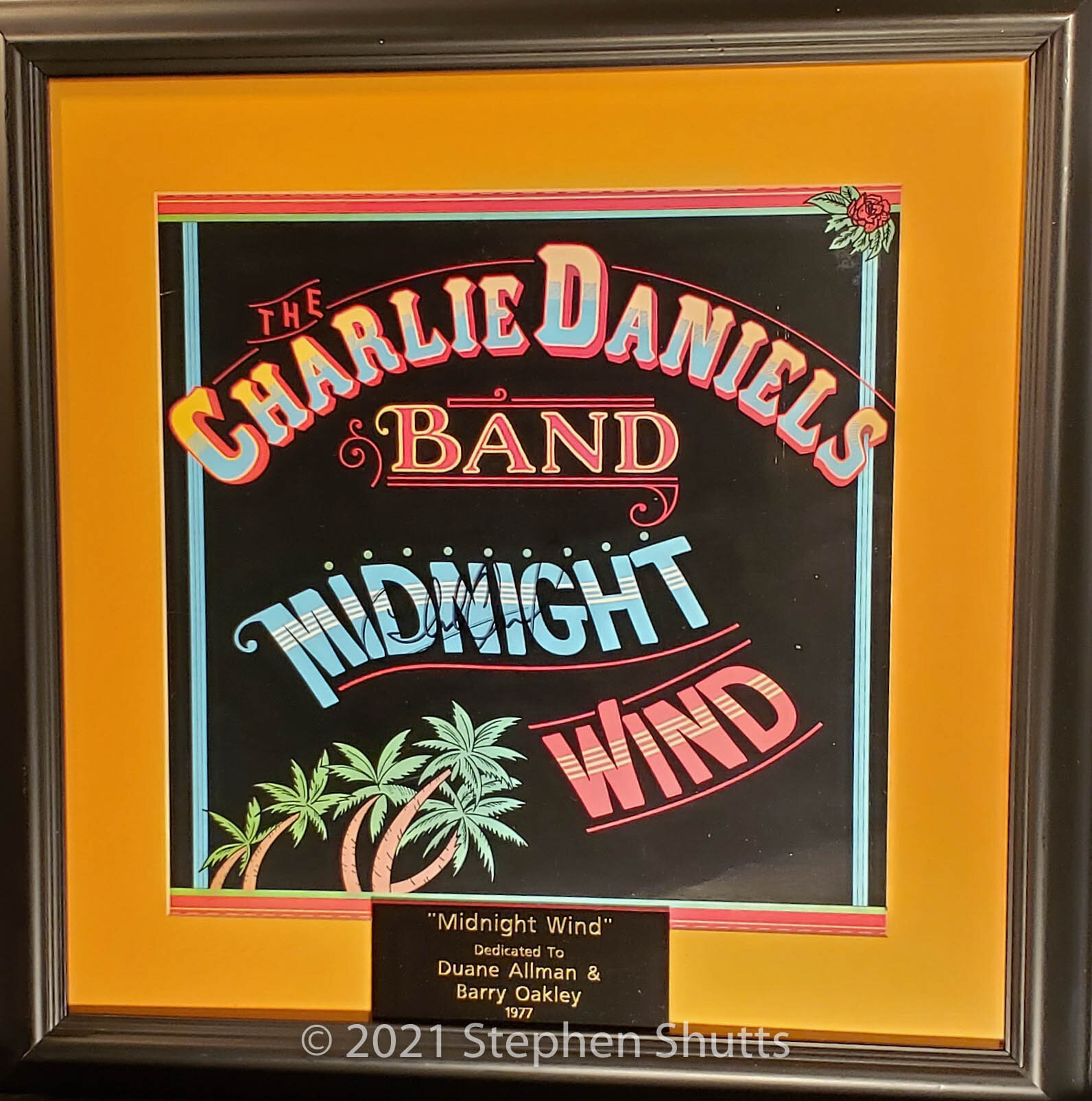 SOLD - Charlie Daniels Merch Art