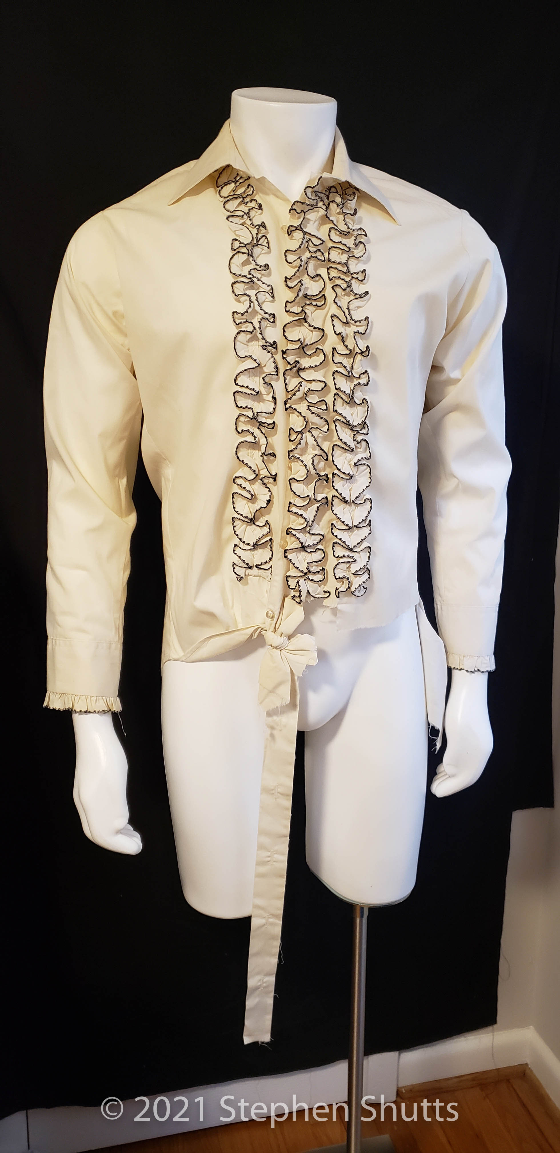 SOLD - Ruffled Tuxedo Shirt