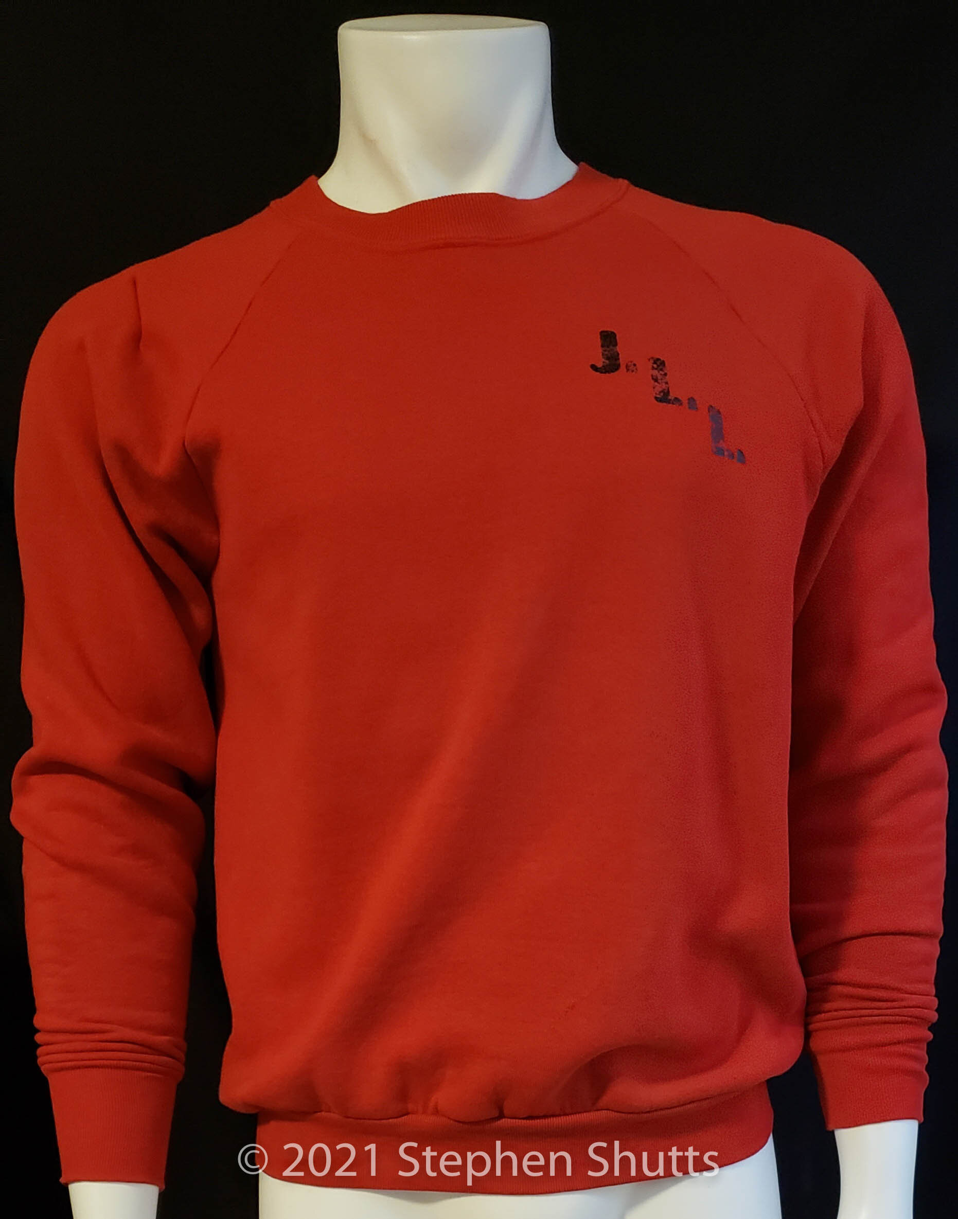 SOLD - Red monogrammed Sweatshirt