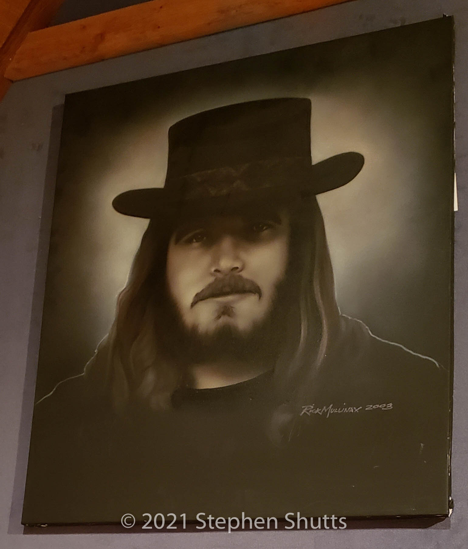SOLD - Ronnie Van Zant Painting