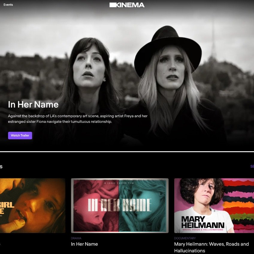 You can now stream In Her Name on @kinemahq!

Kinema is the world&rsquo;s largest movie distribution network, bringing people together in a shared human-centered movie viewing experience that is impactful, thought-provoking. It&rsquo;s a platform tha