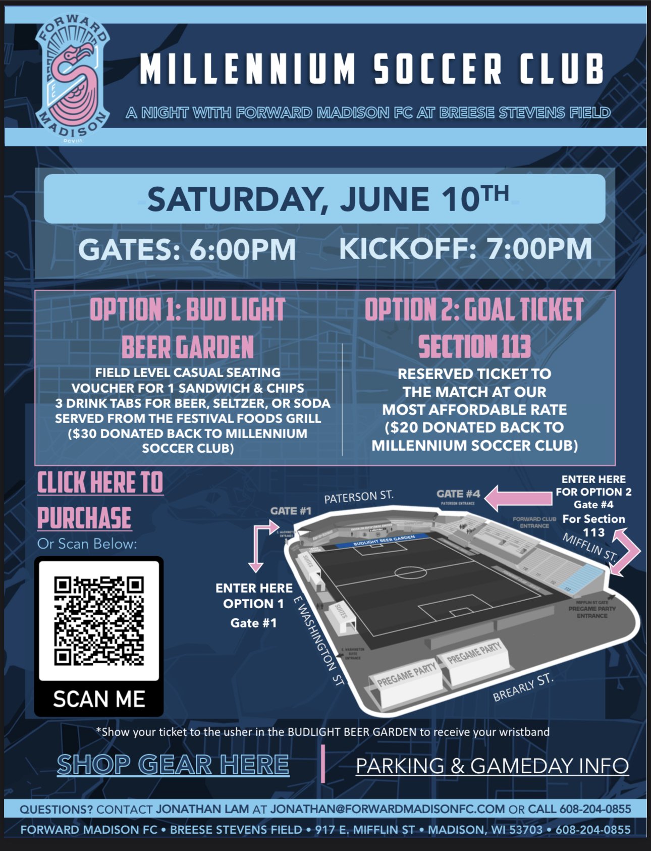 June 10th Forward Game Fundraiser!