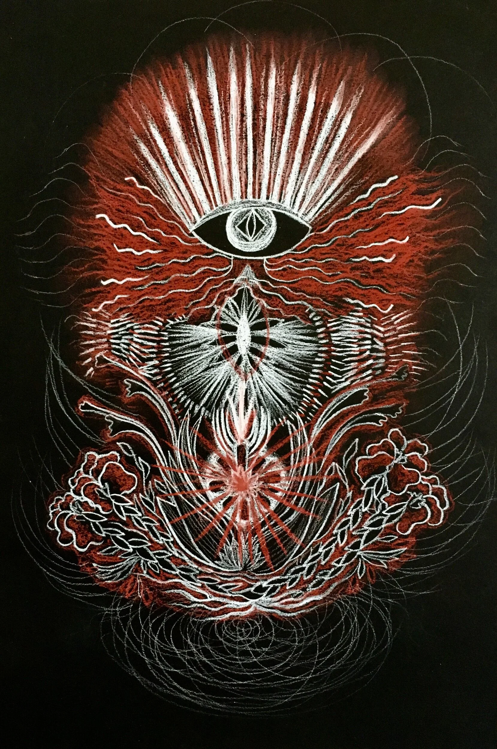  Envision, conte on paper, 2017  Samantha Cimino 