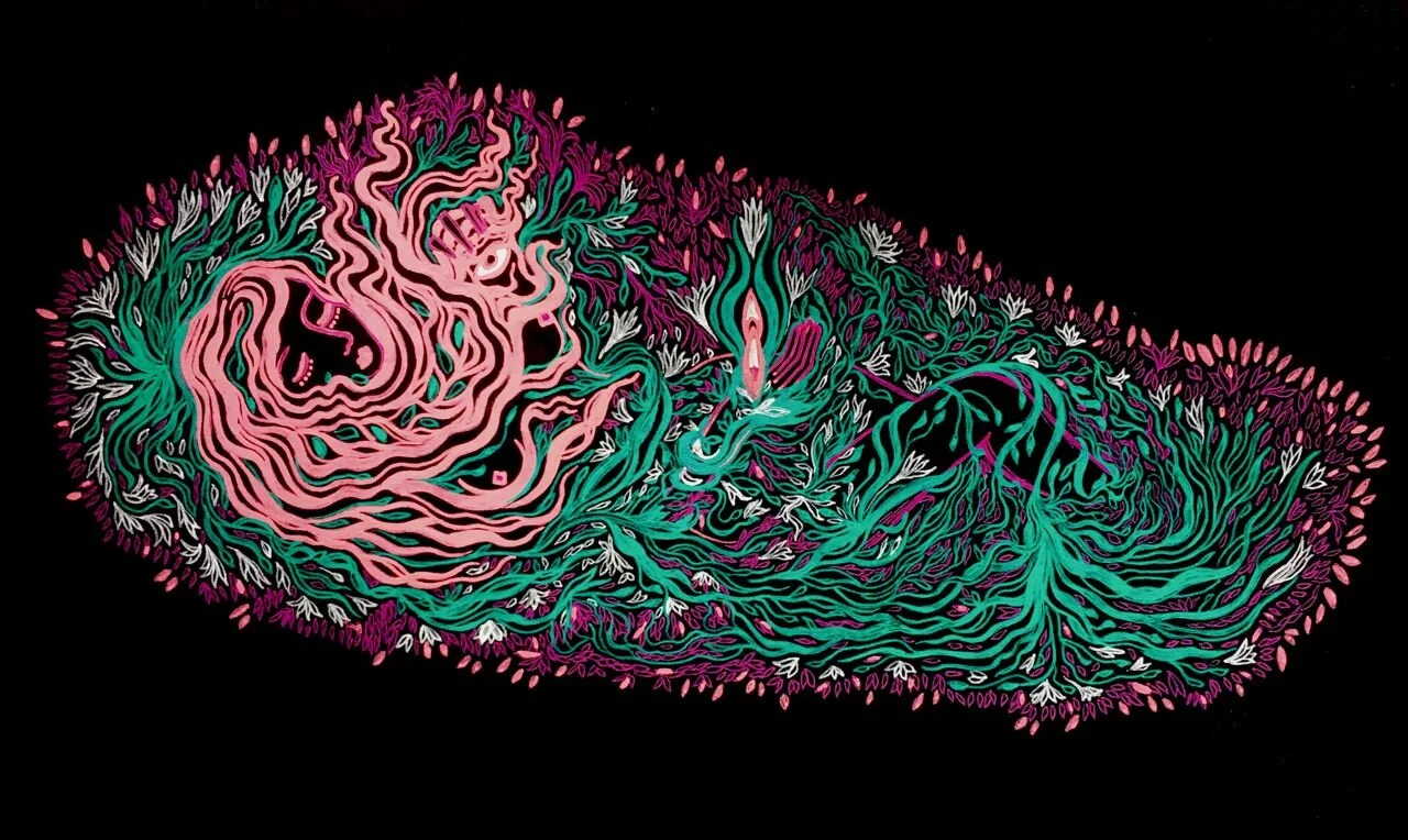  Swamp Lady, ink on paper, 2017  Samantha Cimino 