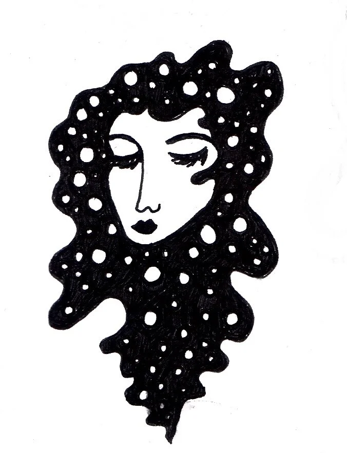  Star Lady, ink on paper, 2019  Samantha Cimino 