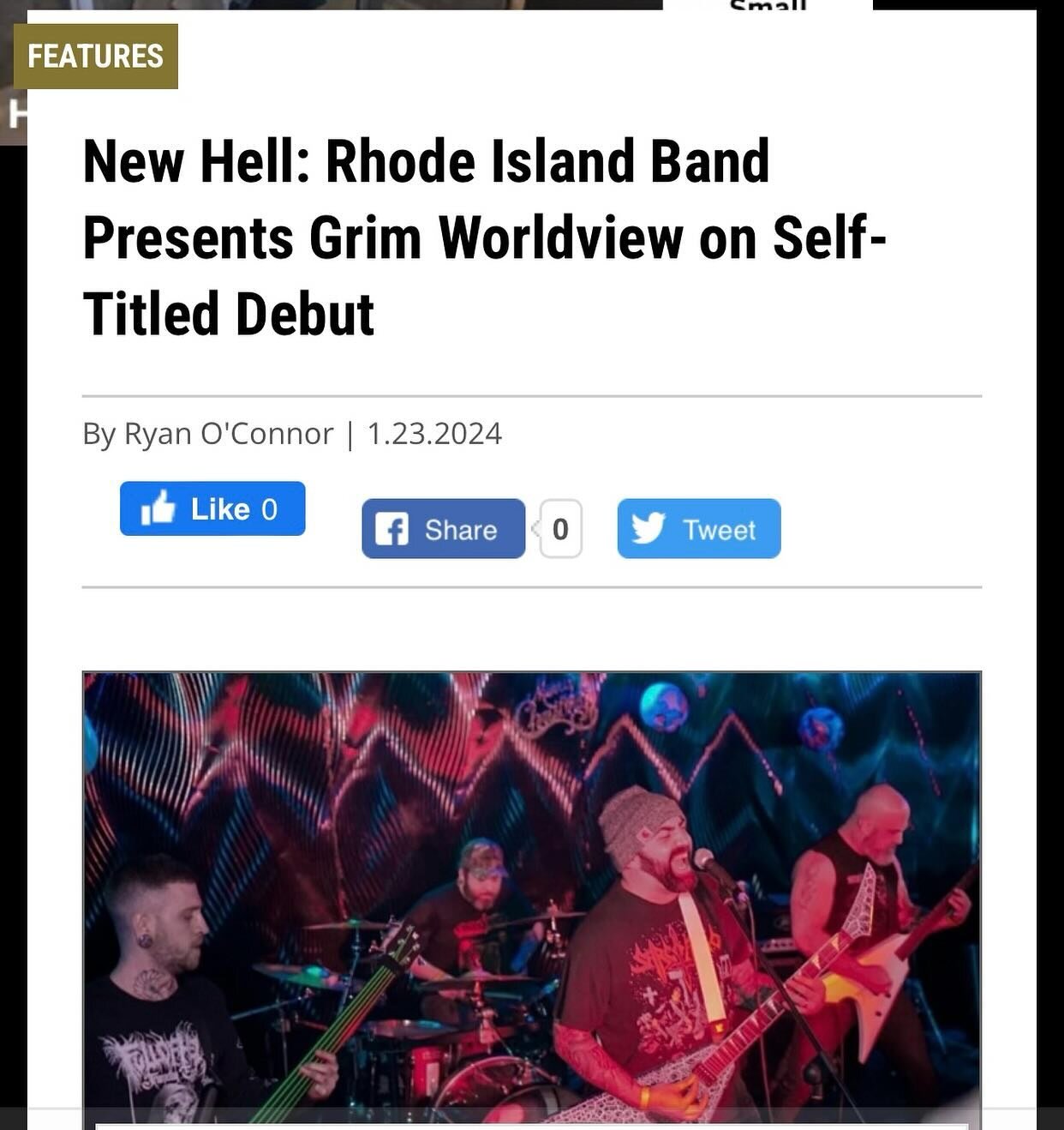 @noechodotnet just posted a write up about the new album! (Link in bio) Thanks to them and our homie Ryan for writing it! #newmusic #deathmetal #hardcore #blackmetal #grindcore #punkrock