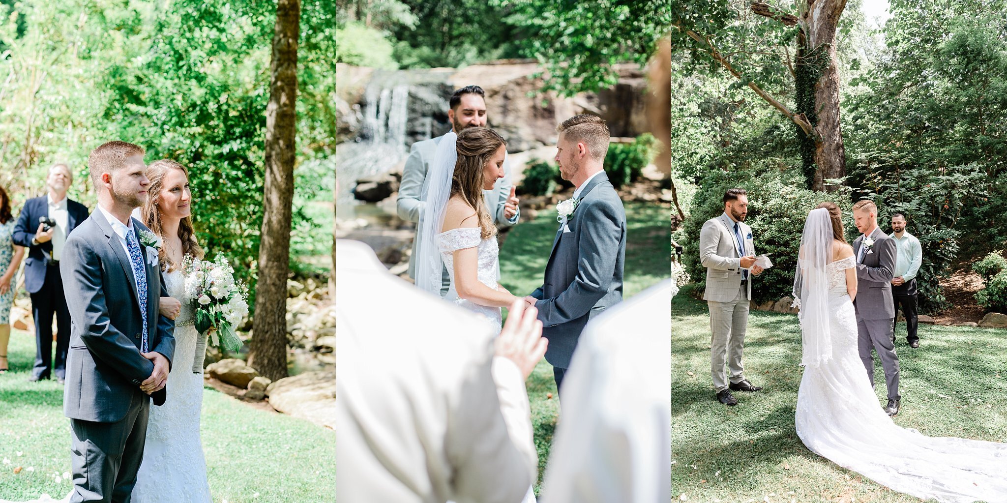 Greenville wedding at Rock Quarry Garden