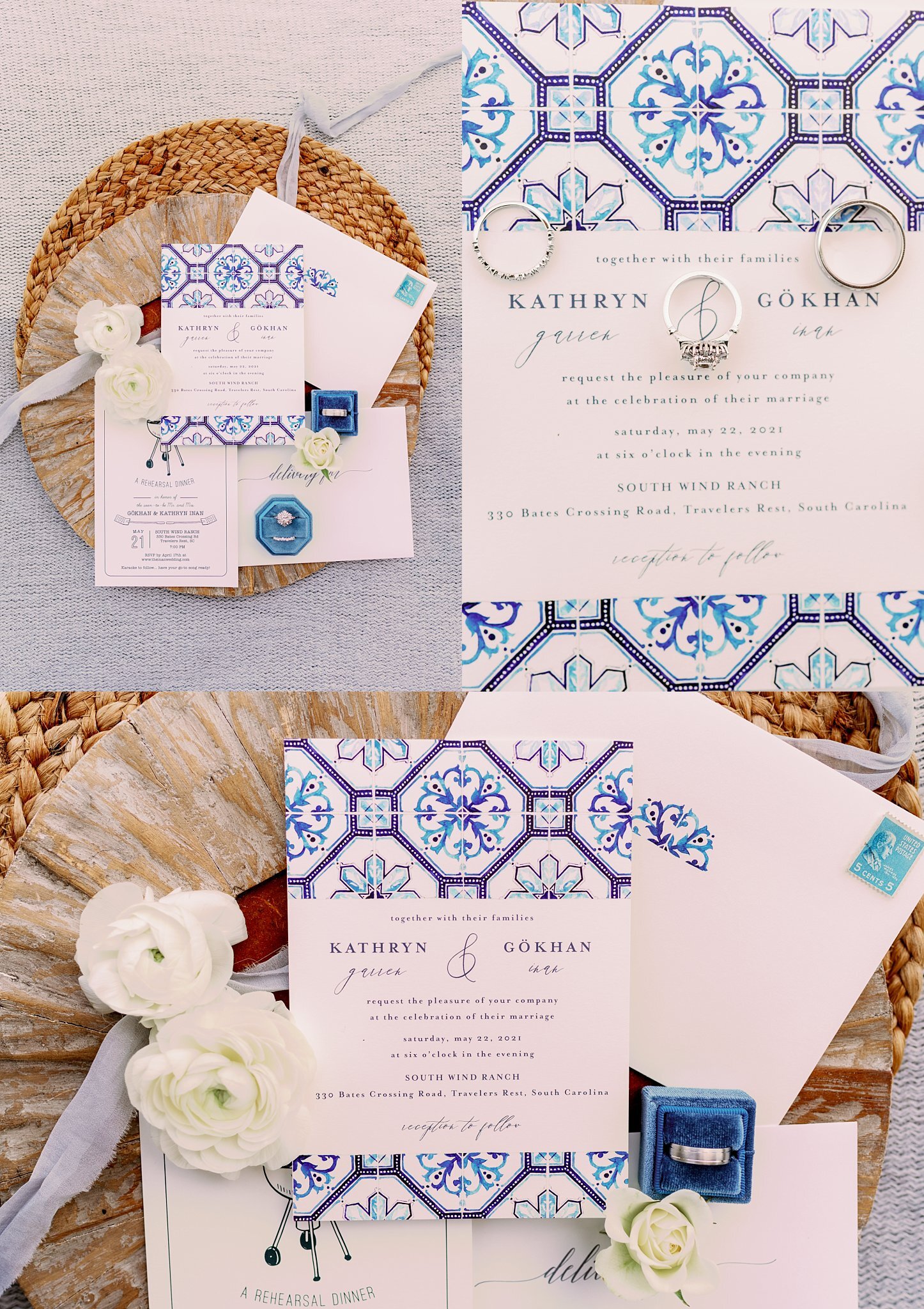 Mediterranean inspired wedding in South Carolina photographed by Kayla Nelson Photography, a Greenville wedding photogrpher