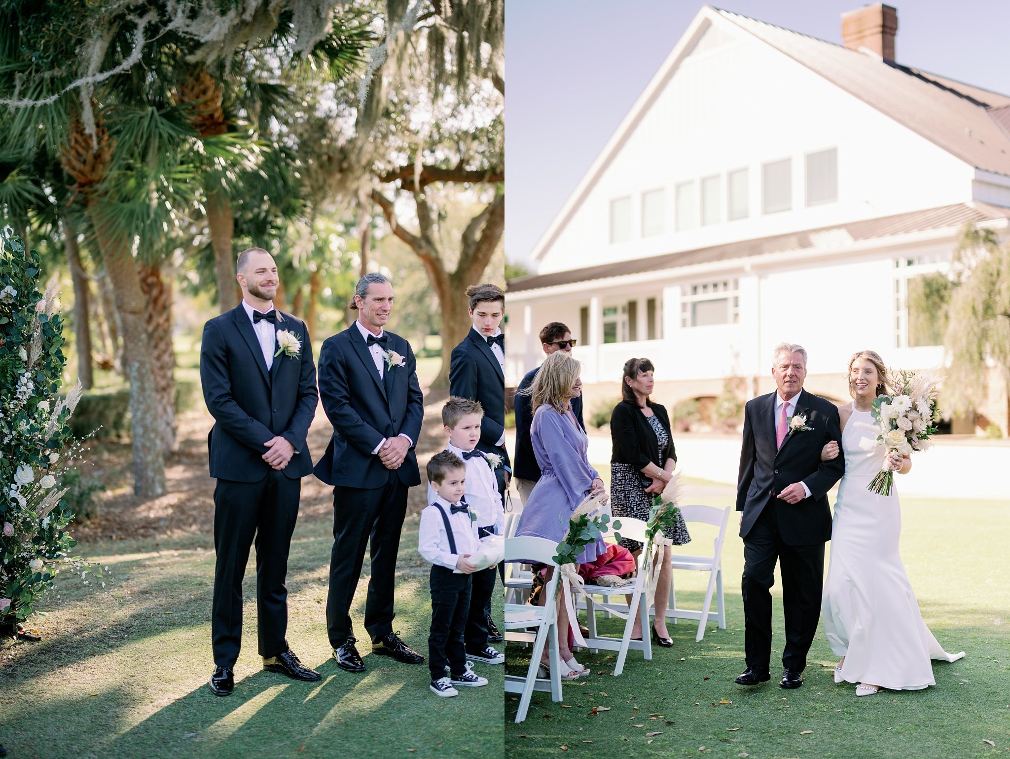Wedding photographers in Charleston with a film style.