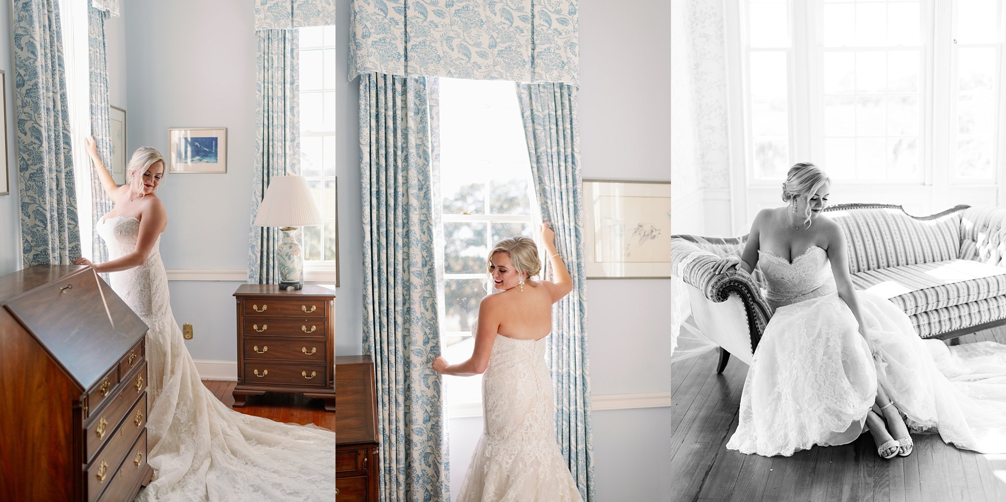 Classic southern wedding at historic house wedding venue in Beaufort South Carolina. Photographs of lowcountry waterfront wedding by Charleston SC wedding photographer Kayla Nelson Photography.