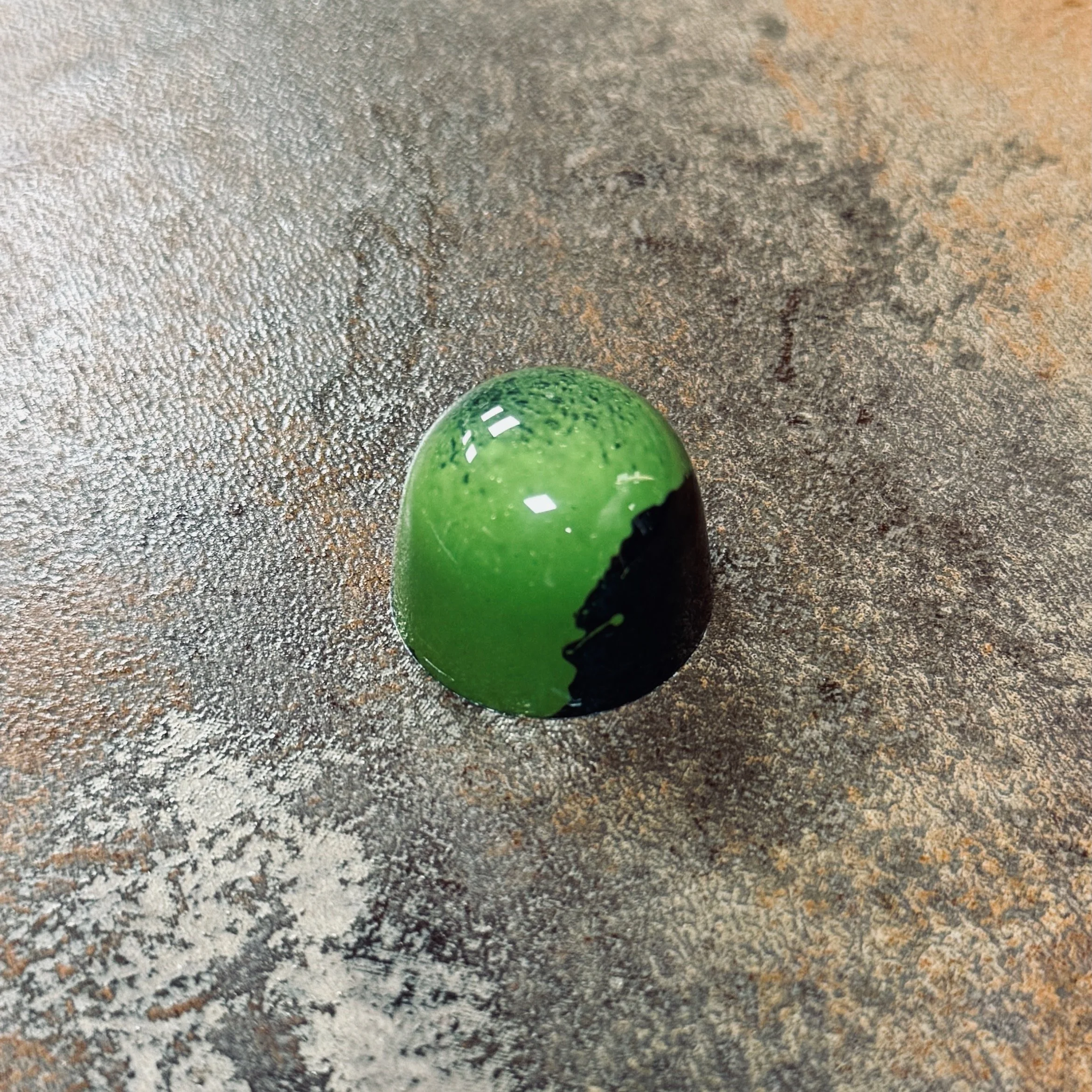 Green domed bonbon