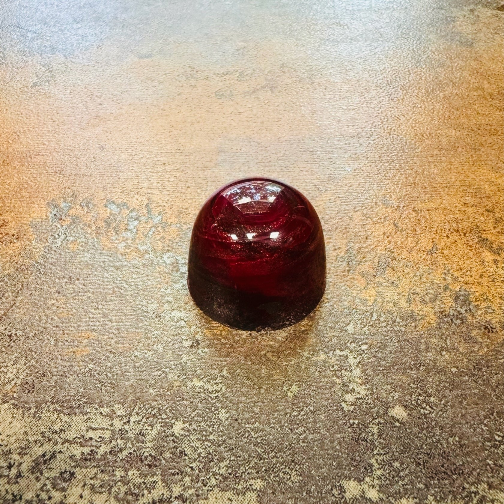 Dark Red Domed bonbon