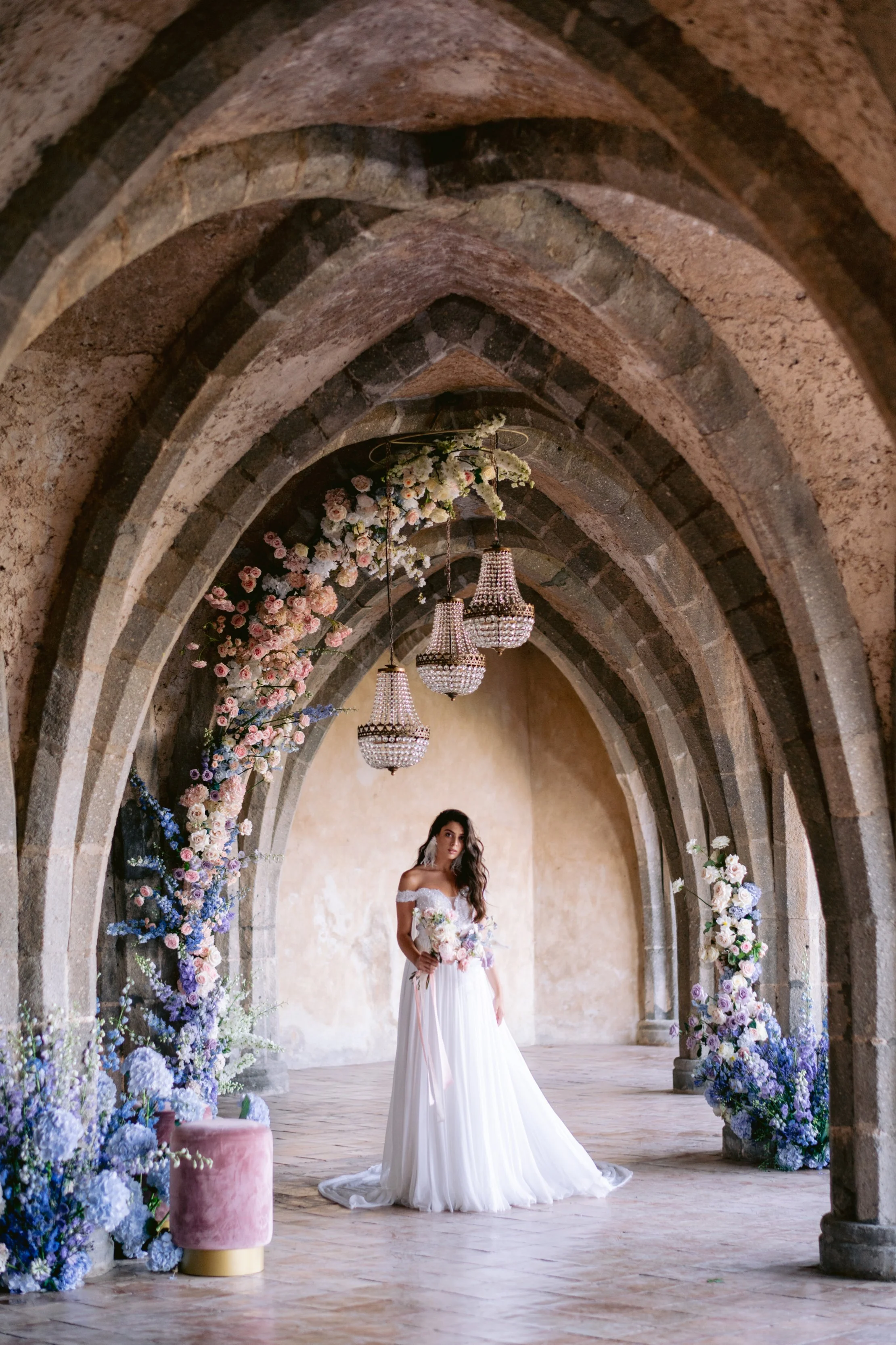 Villa Cimbrone, Ravello Italy Wedding Editorial