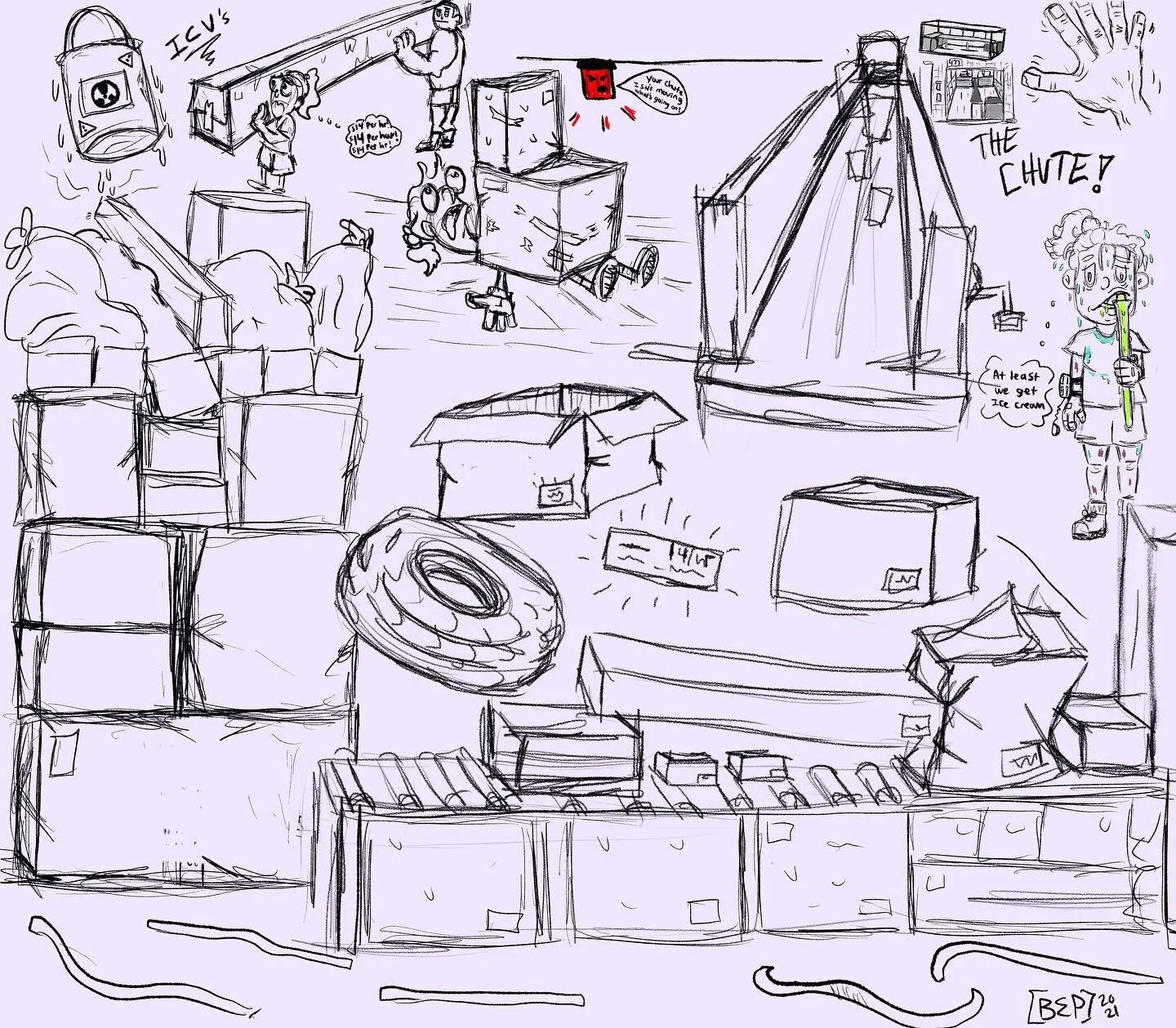 Doodles inspired by my time at FedEx lol *sigh*
:
:
#doodlesofinstagram #sketchbook #sketching #doodling #doodles #cartoonist #cartoonart #cartoonistsofinstagram #fedex #fedexgroundlife #warehouselife #fedexmemes #animationart #animation #boxes #chic
