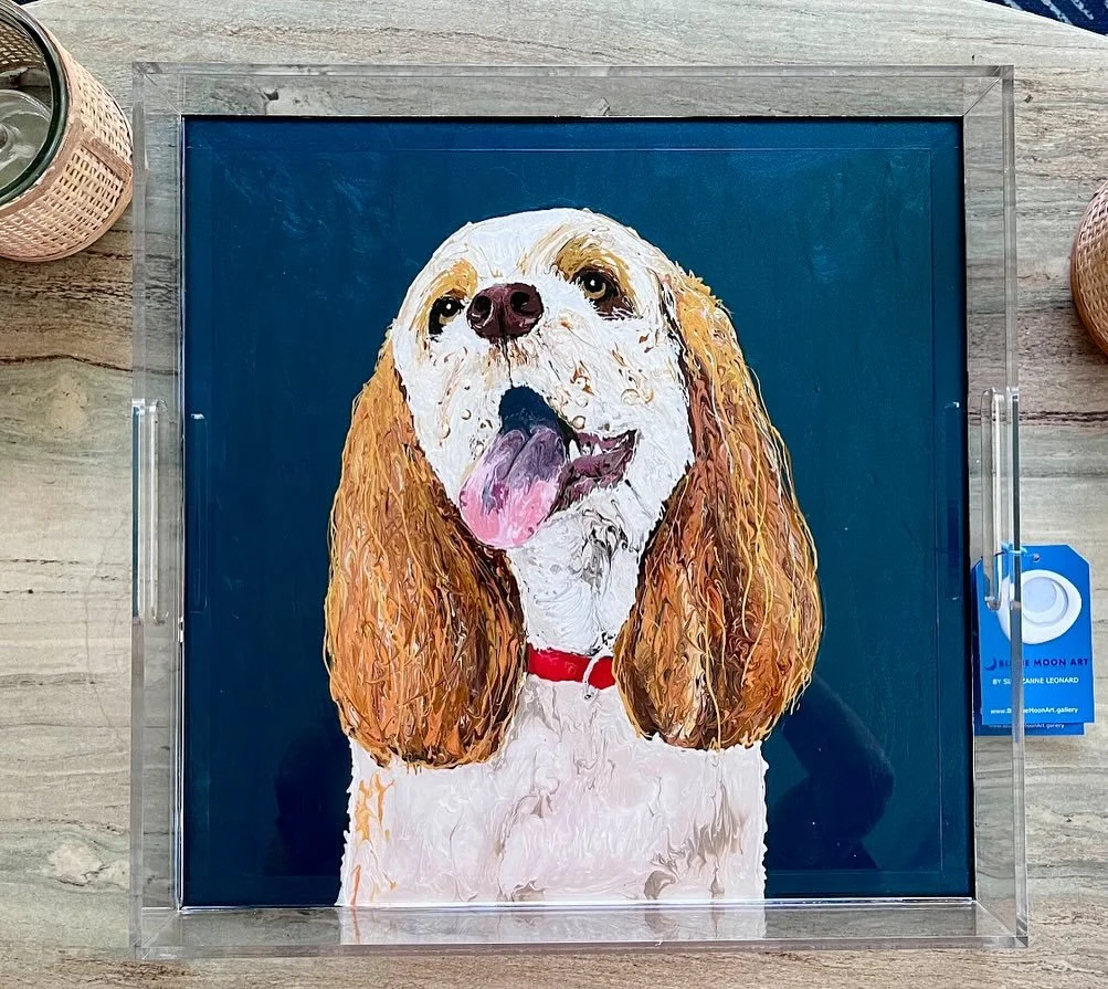 Thank dog it&rsquo;s Friday! Some new commissions out the door this week 🐶🐾
.
.
.
.
.
#kingcharlescavalier #dogportraits #charleston #womanownedbusiness