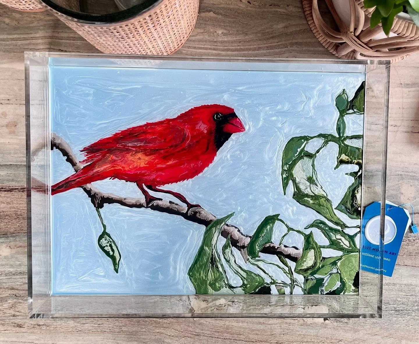 A little Monday morning pop of red ❤️ I hope everyone has a great week!
.
.
.
.
.
.
#cardinal #lobster #coastalart #koi #charleston