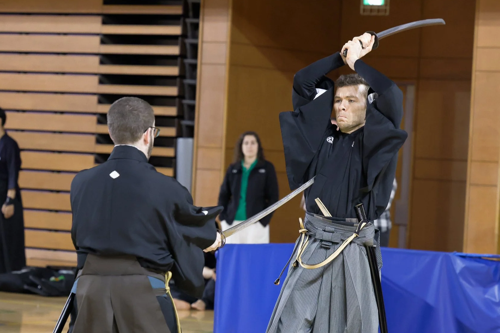 Michael Shane and Zach Biesanz demonstrate Toyama Ryu kumitachi in Japan.