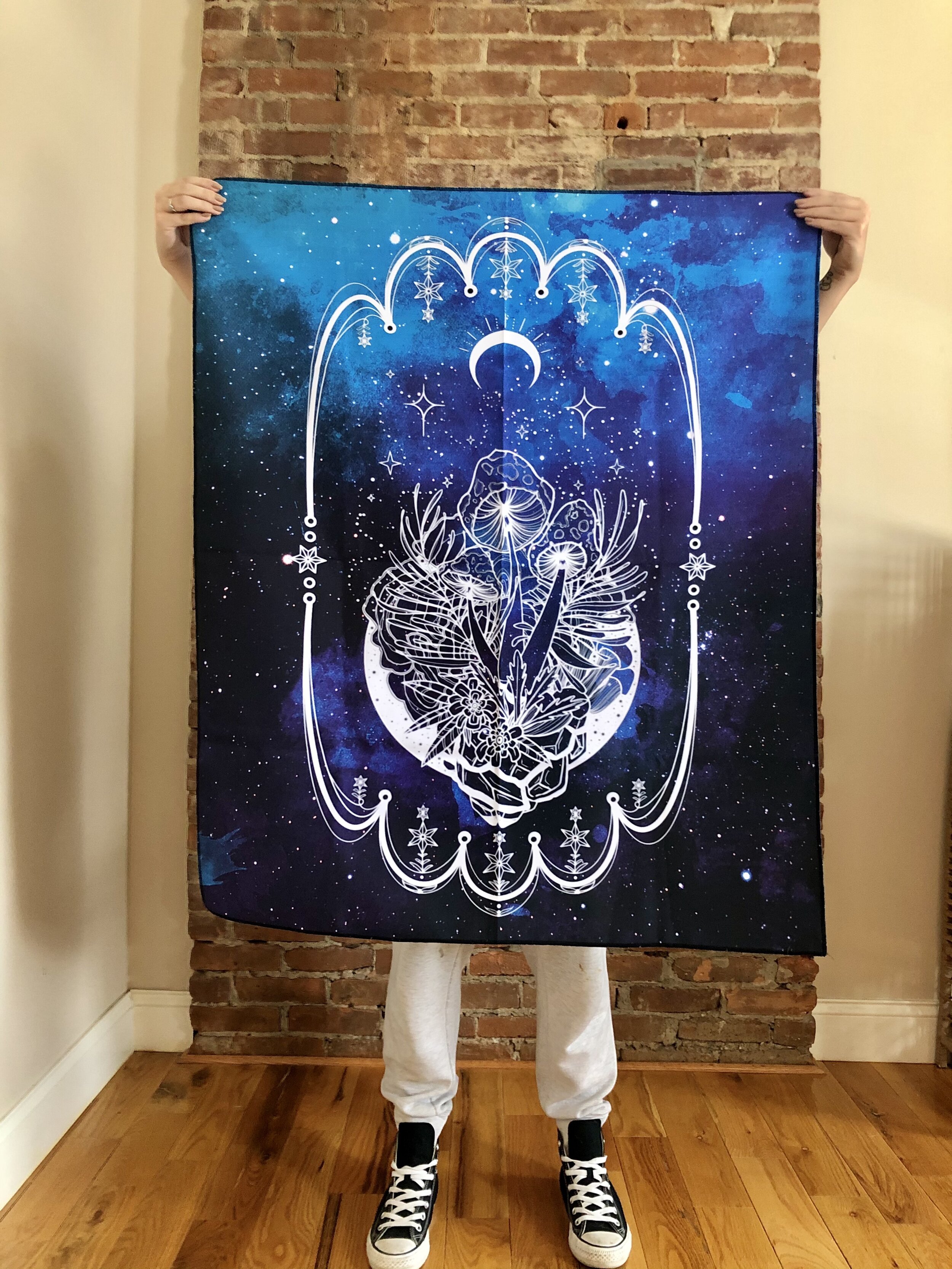 "In the Wildd" Cosmic Blue Tapestry