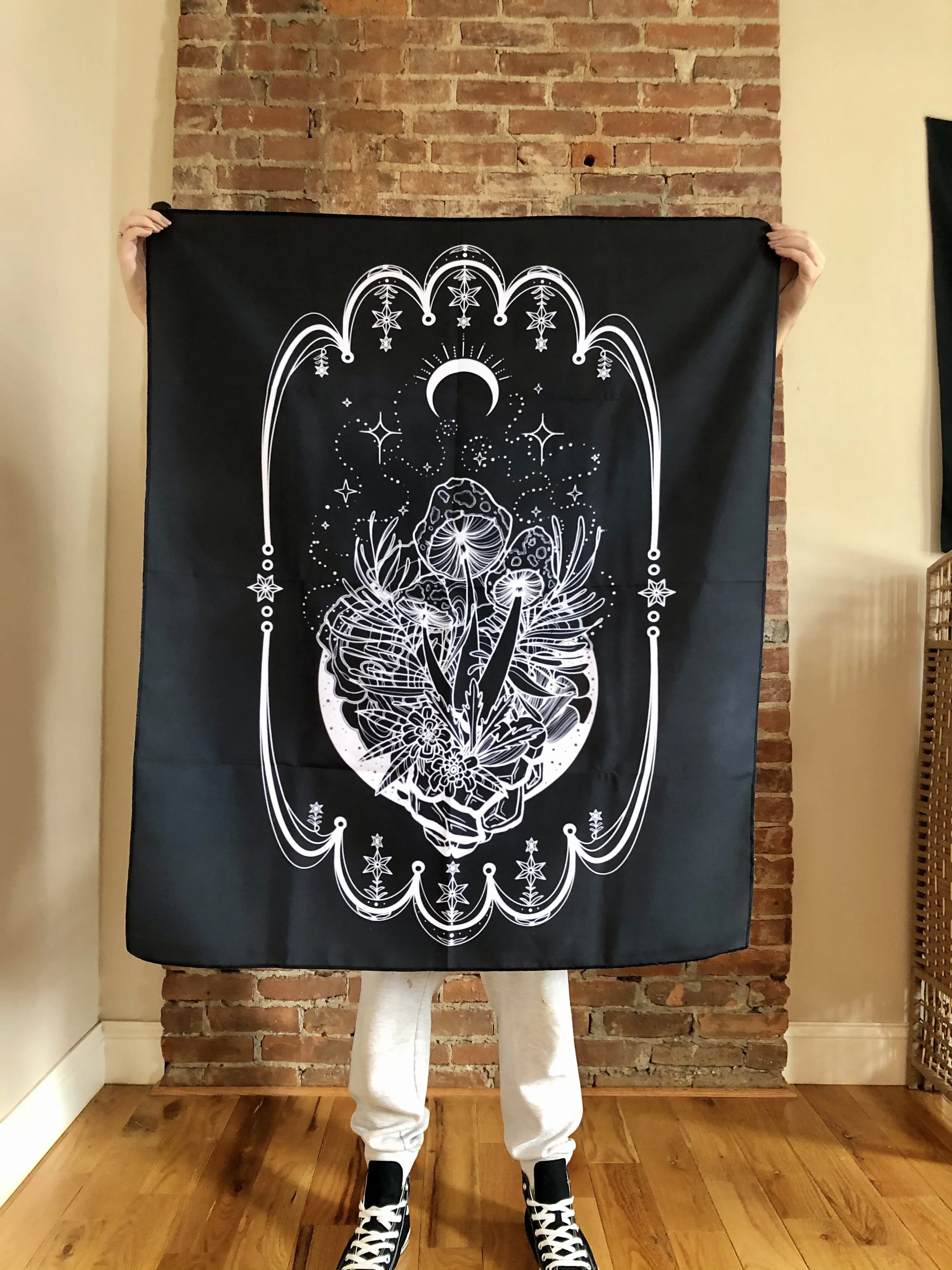 "In the Wildd" Black Tapestry
