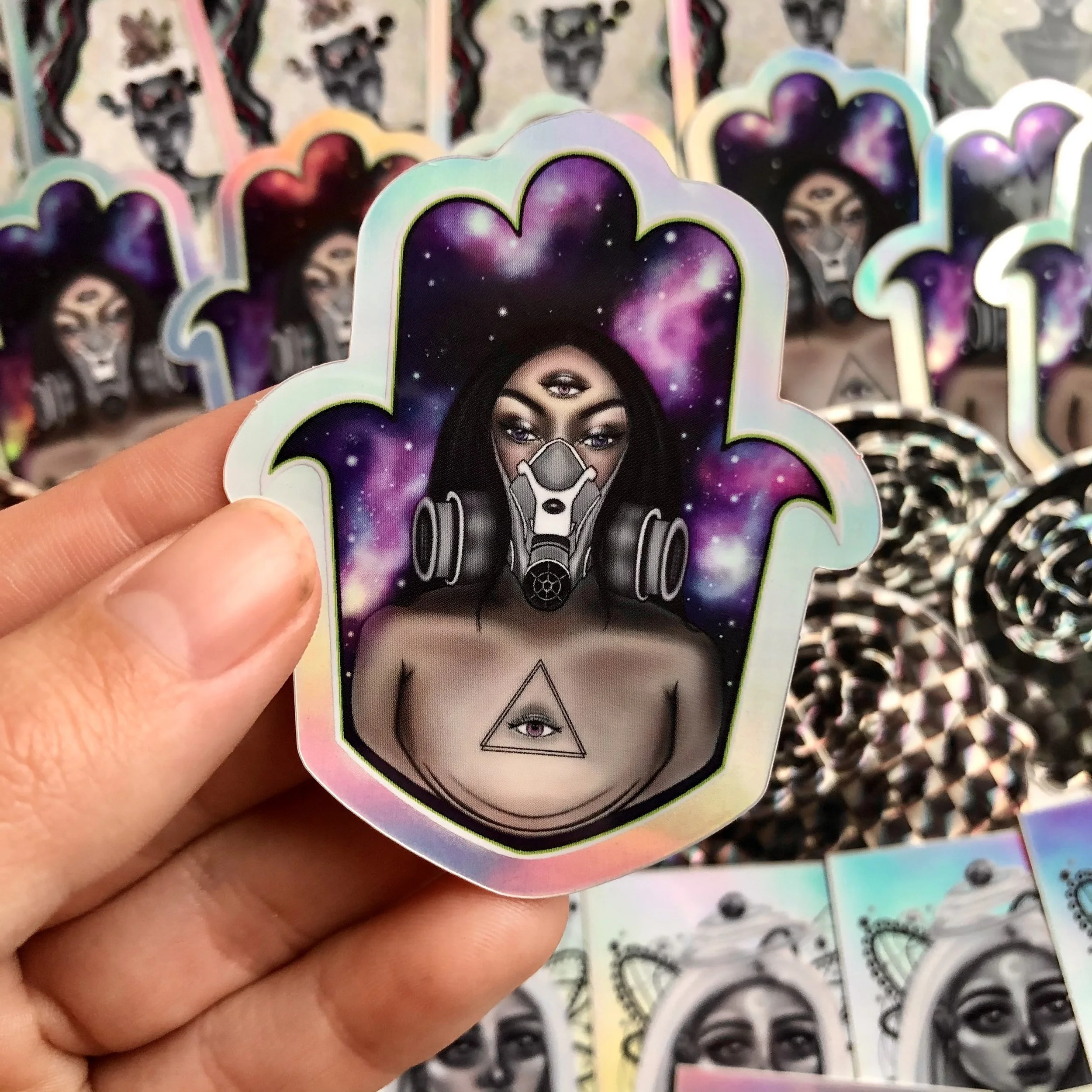 "Energy Protector" Holographic Sticker