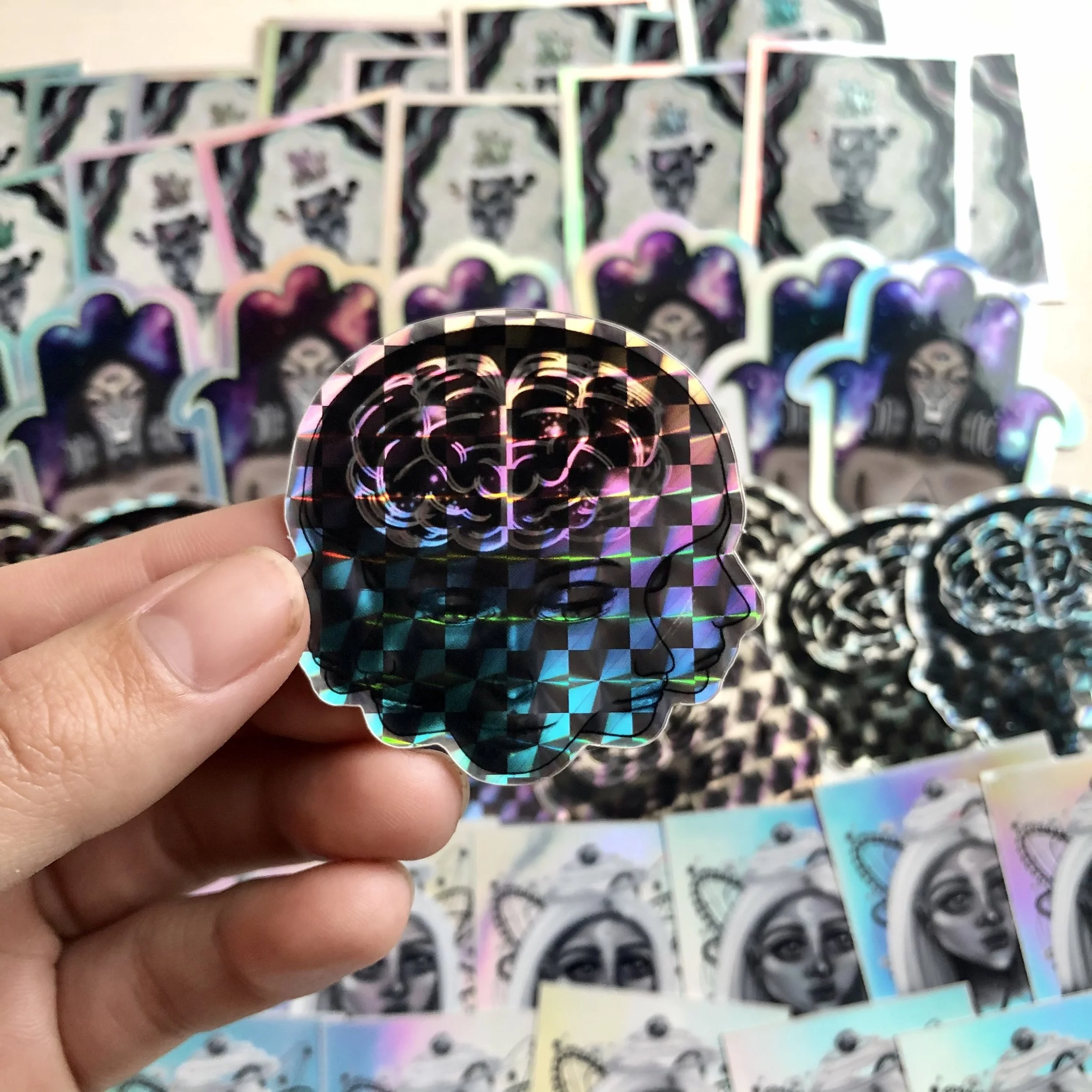 "Multifaceted" Holographic Sticker