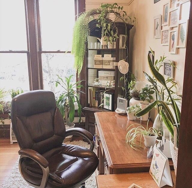 Back in this dreamy space + resuming in-person appointments!
&bull;
Happy to be able to keep the space inviting and serene with the changes we&rsquo;ve had to make with COVID.
&bull;
I think our environment impacts how we feel in a space. It can make