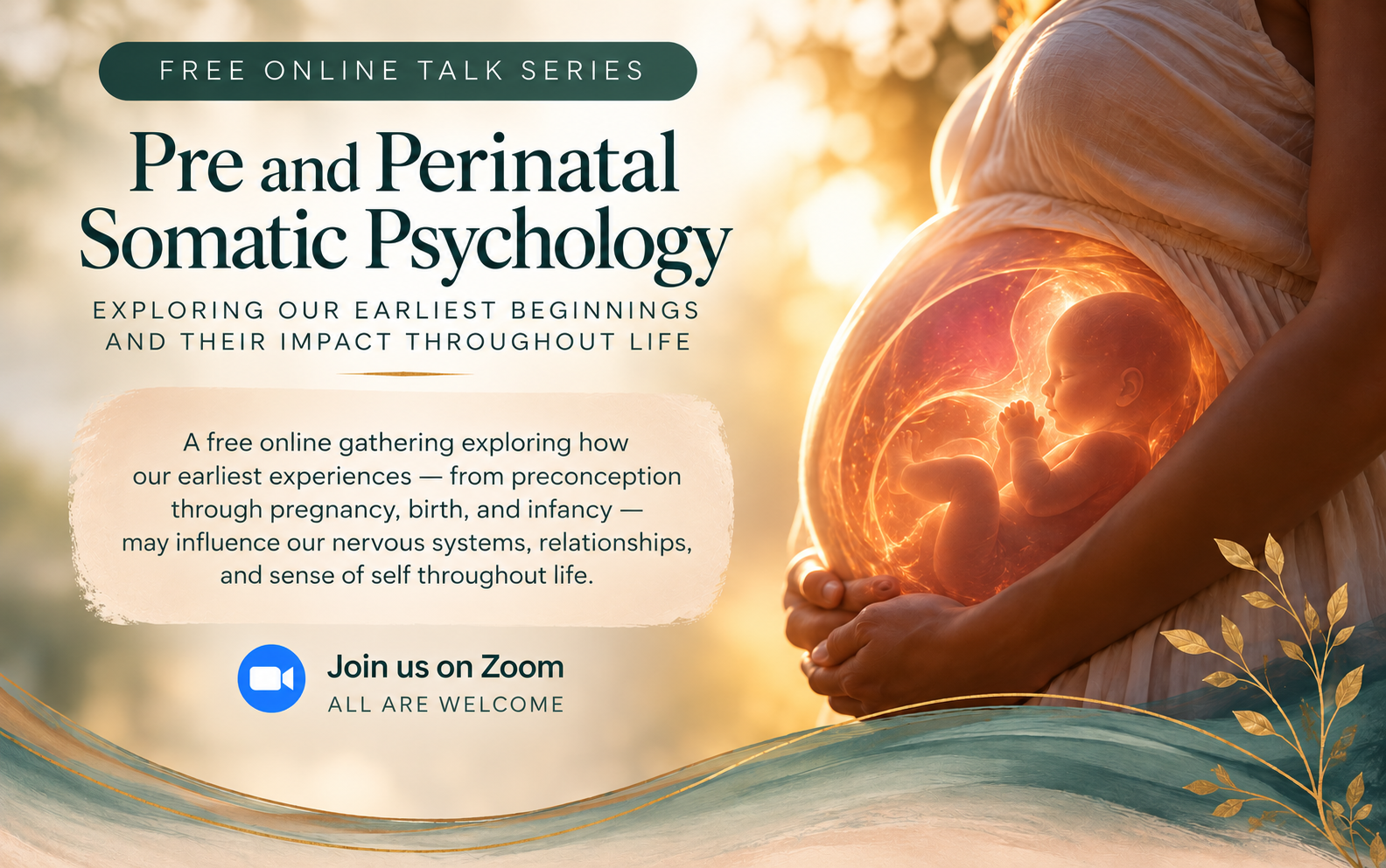 Free Monthly Informational Talk Series on Pre- &amp; Perinatal Somatic Psychology &amp; Embodiment - BEGINNINGS